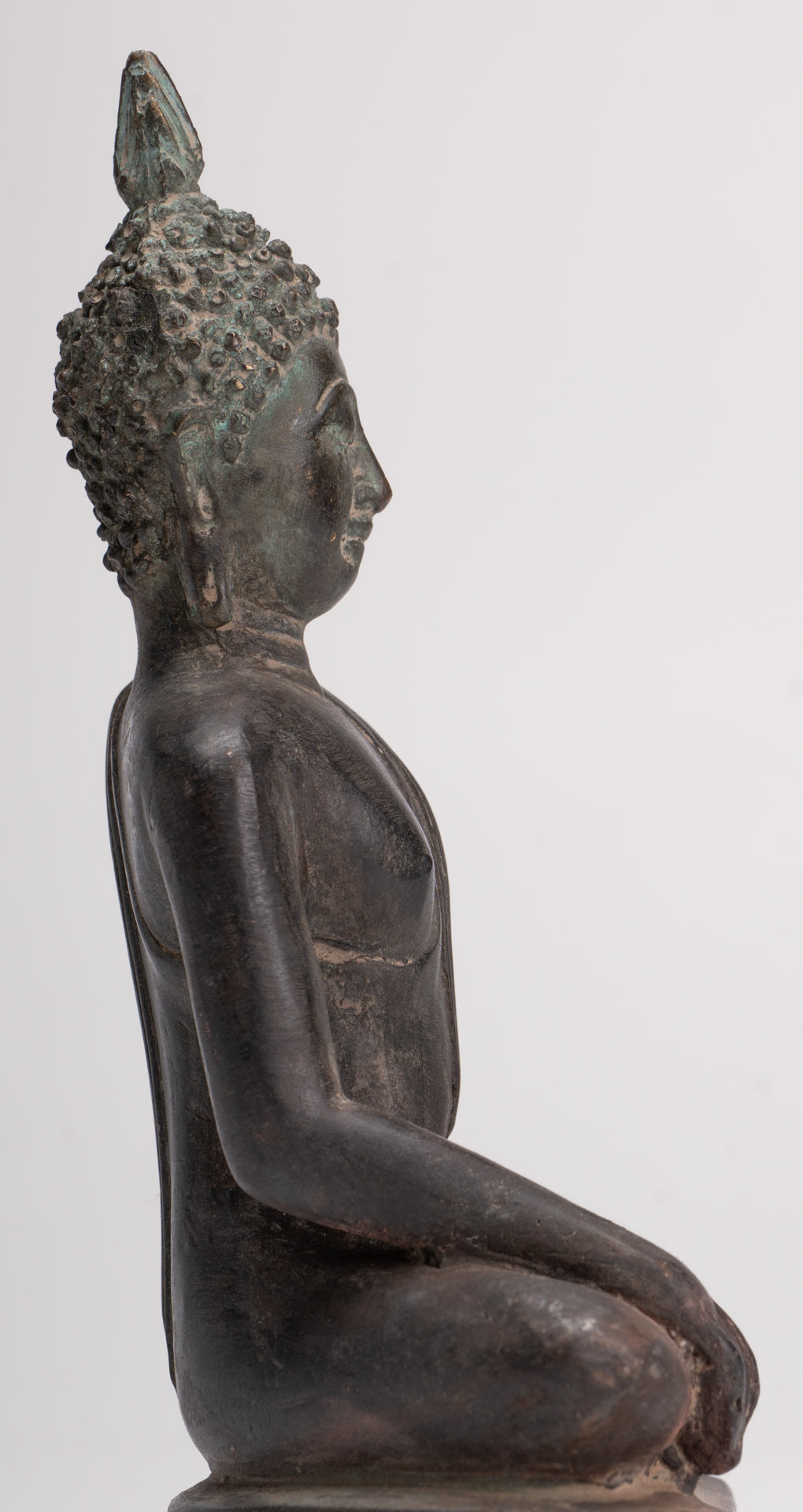 Buddha Statue - Antique Sukhothai Style Thai Enlightenment Buddha Statue - 17cm/7"