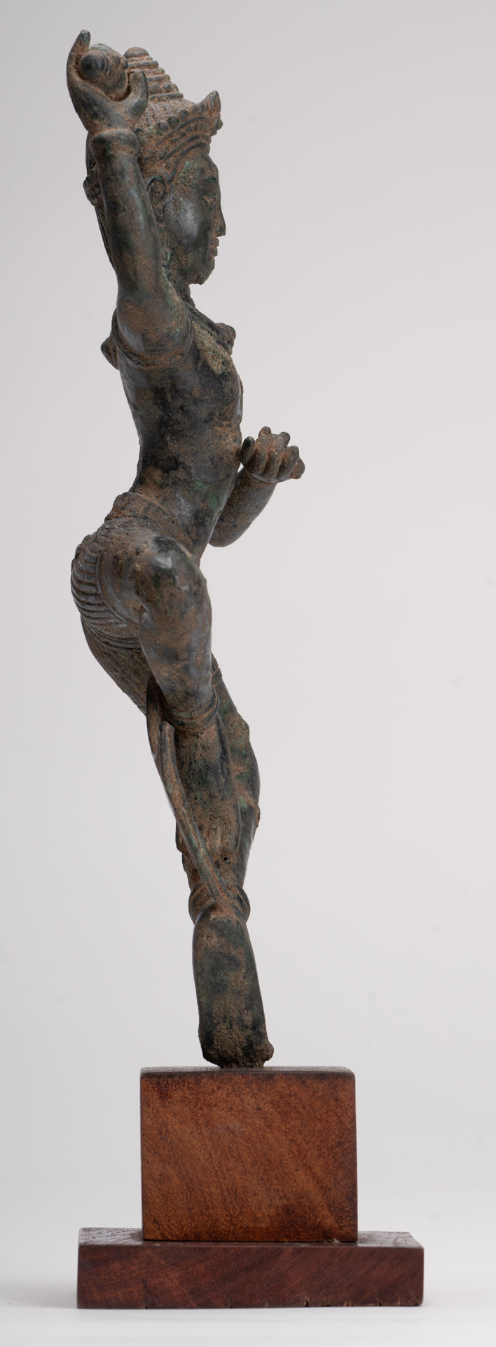 Antique Khmer Style Angkor Wat Bronze Dancing Apsara or Angel - 29cm/12"