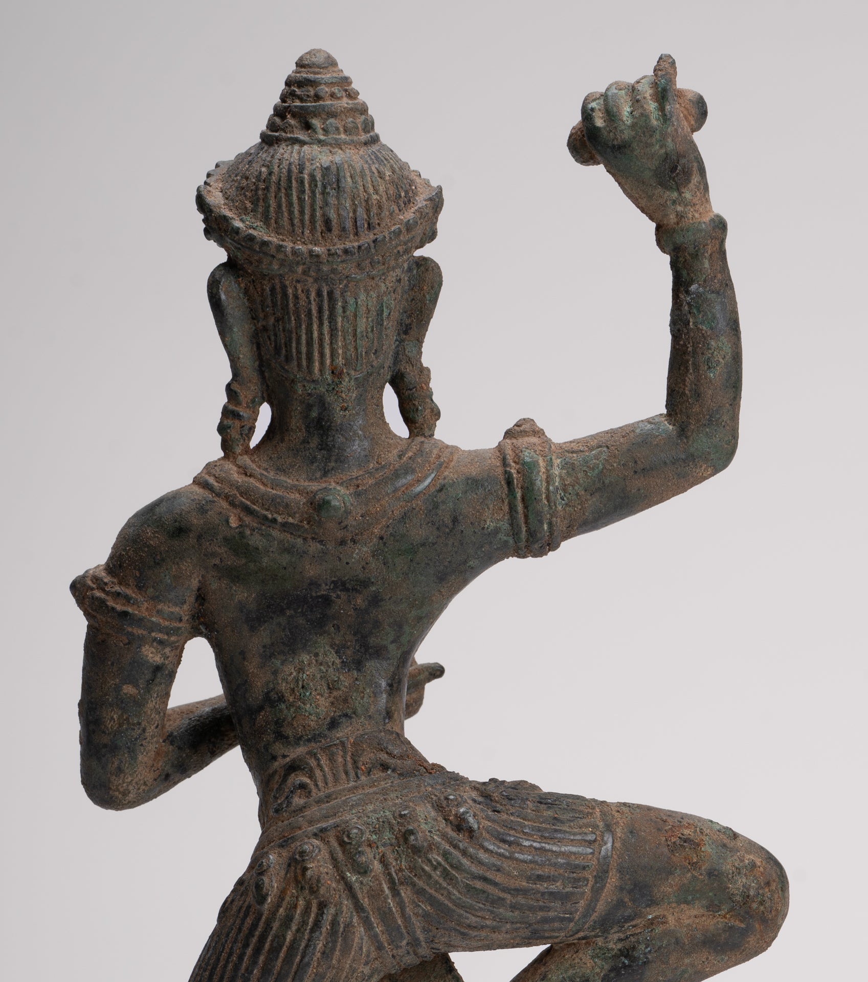 Antique Khmer Style Angkor Wat Bronze Dancing Apsara or Angel - 29cm/12"