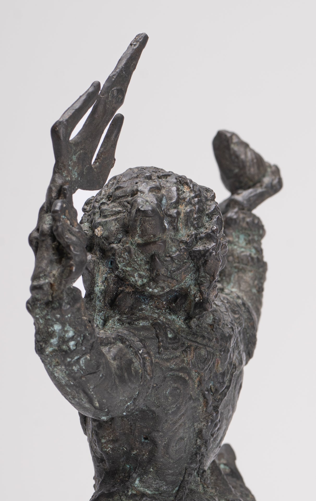 Antique Thai Style Bayon Hindu God Hanuman Statue - 23cm/9" Tall