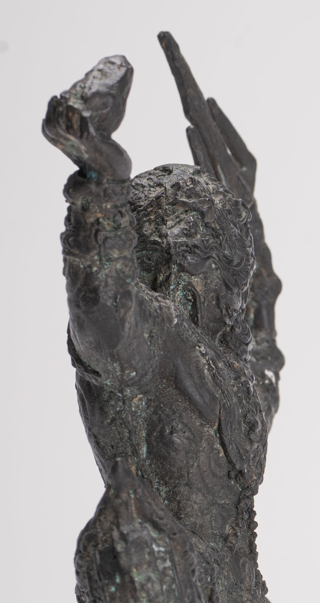 Antique Thai Style Bayon Hindu God Hanuman Statue - 23cm/9" Tall