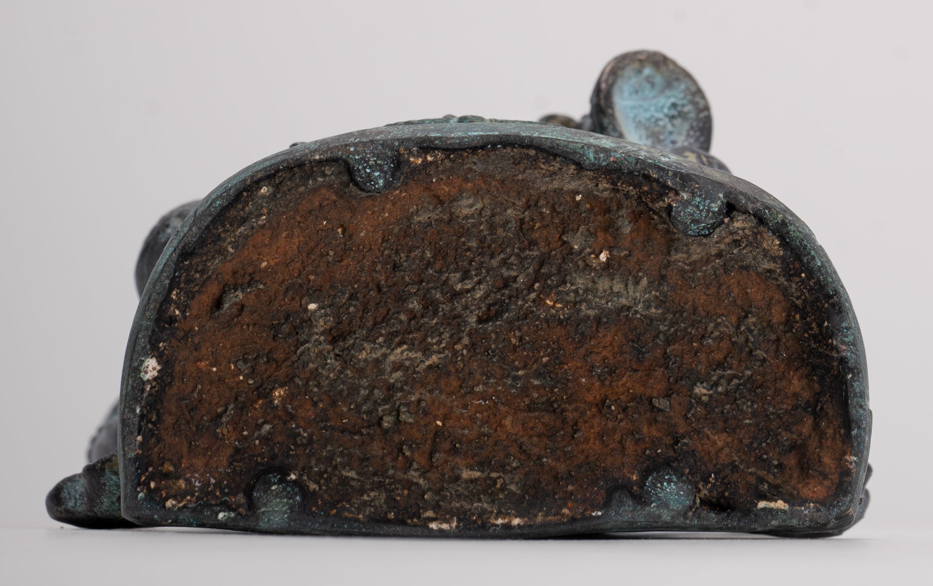 Ganesh - Antique Thai Style Bronze Seated Ganesh Statue - 15.5cm/6"