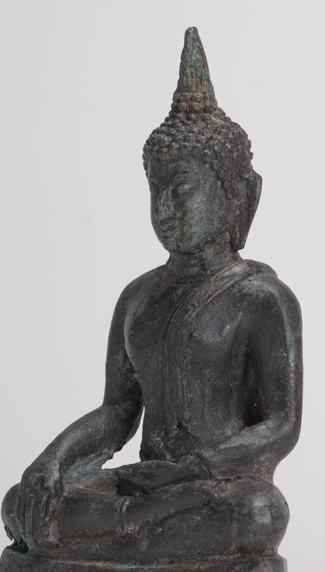 Buddha Statue - Antique Sukhothai Style Thai Enlightenment Buddha Statue - 10cm/4"
