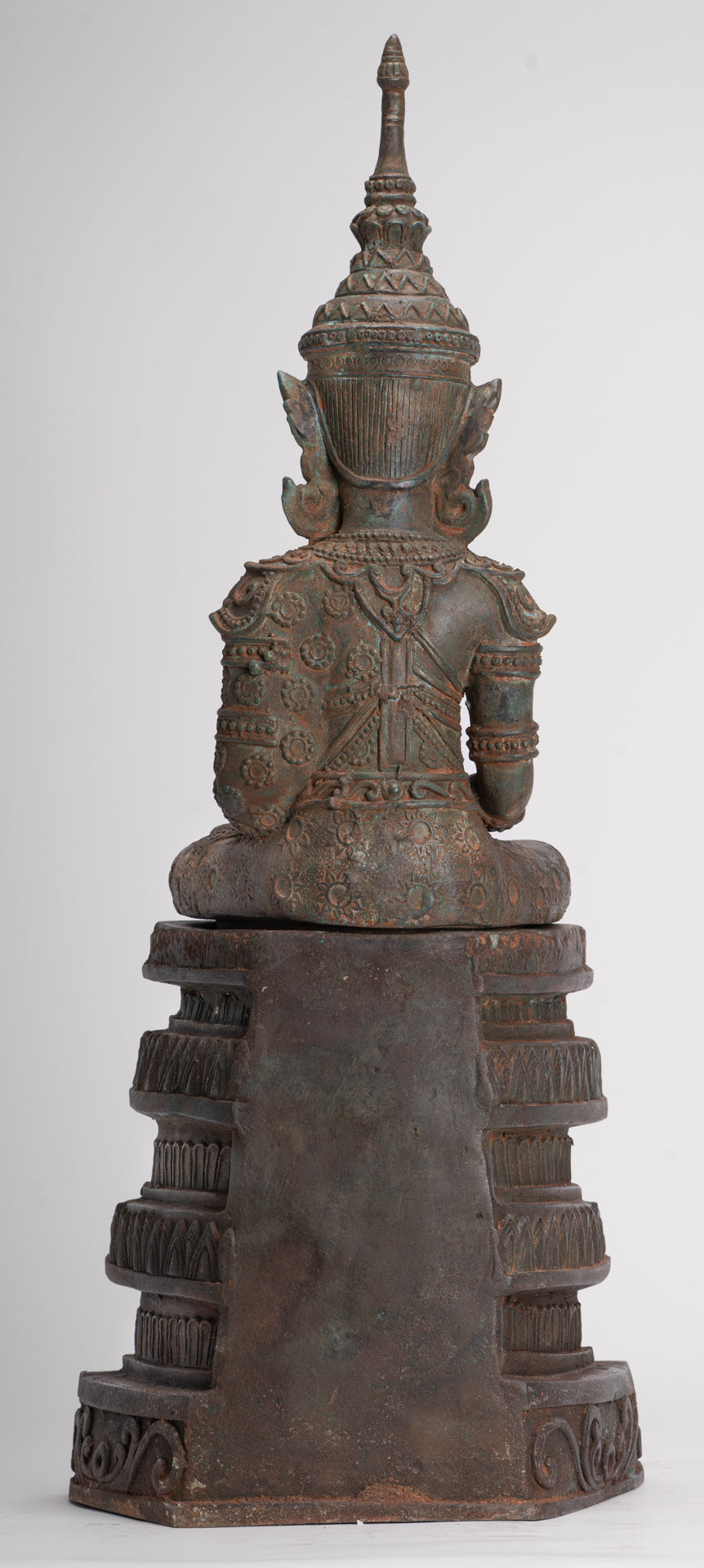 Buddha Statue - Seated Antique Laos Style Meditation Buddha Statue - 61cm/24"