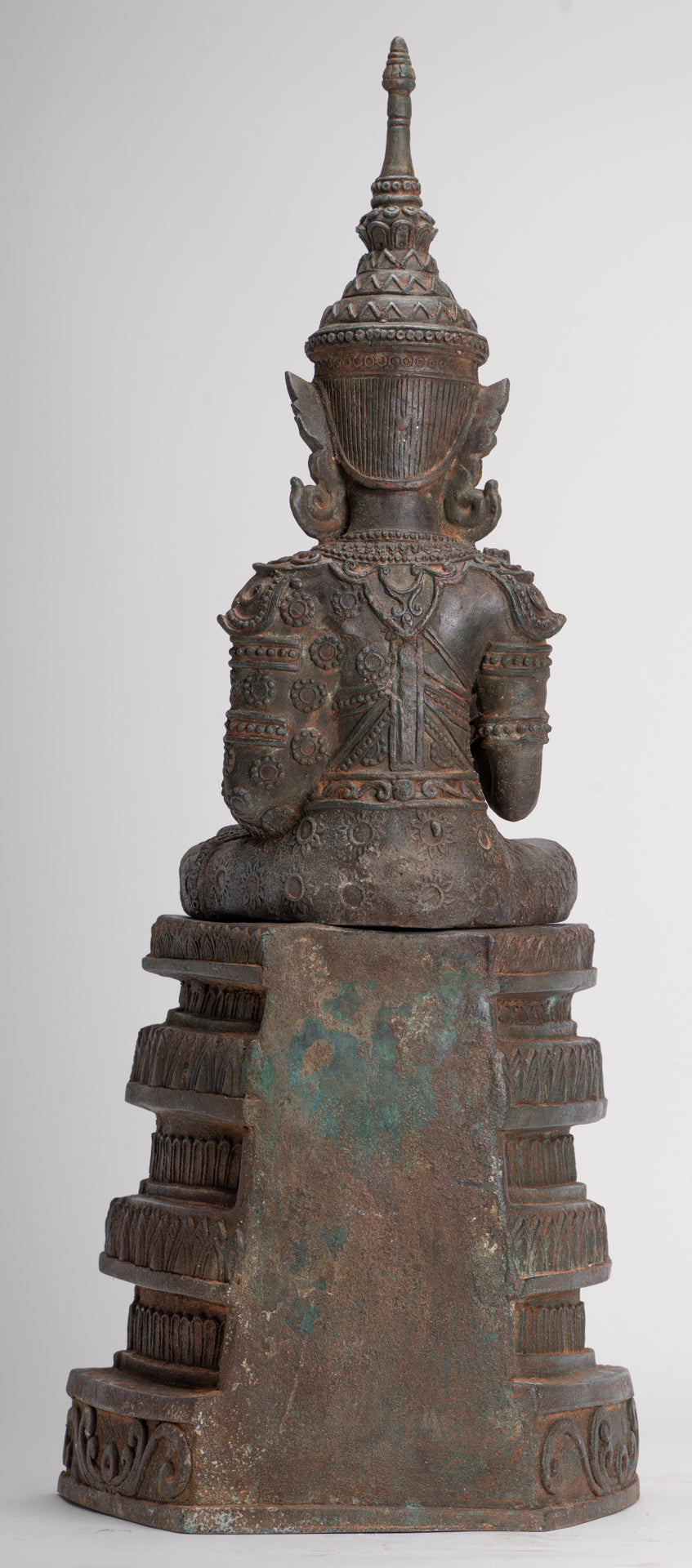Buddha Statue - Seated Antique Laos Style Teaching Buddha Statue - 61cm/24"
