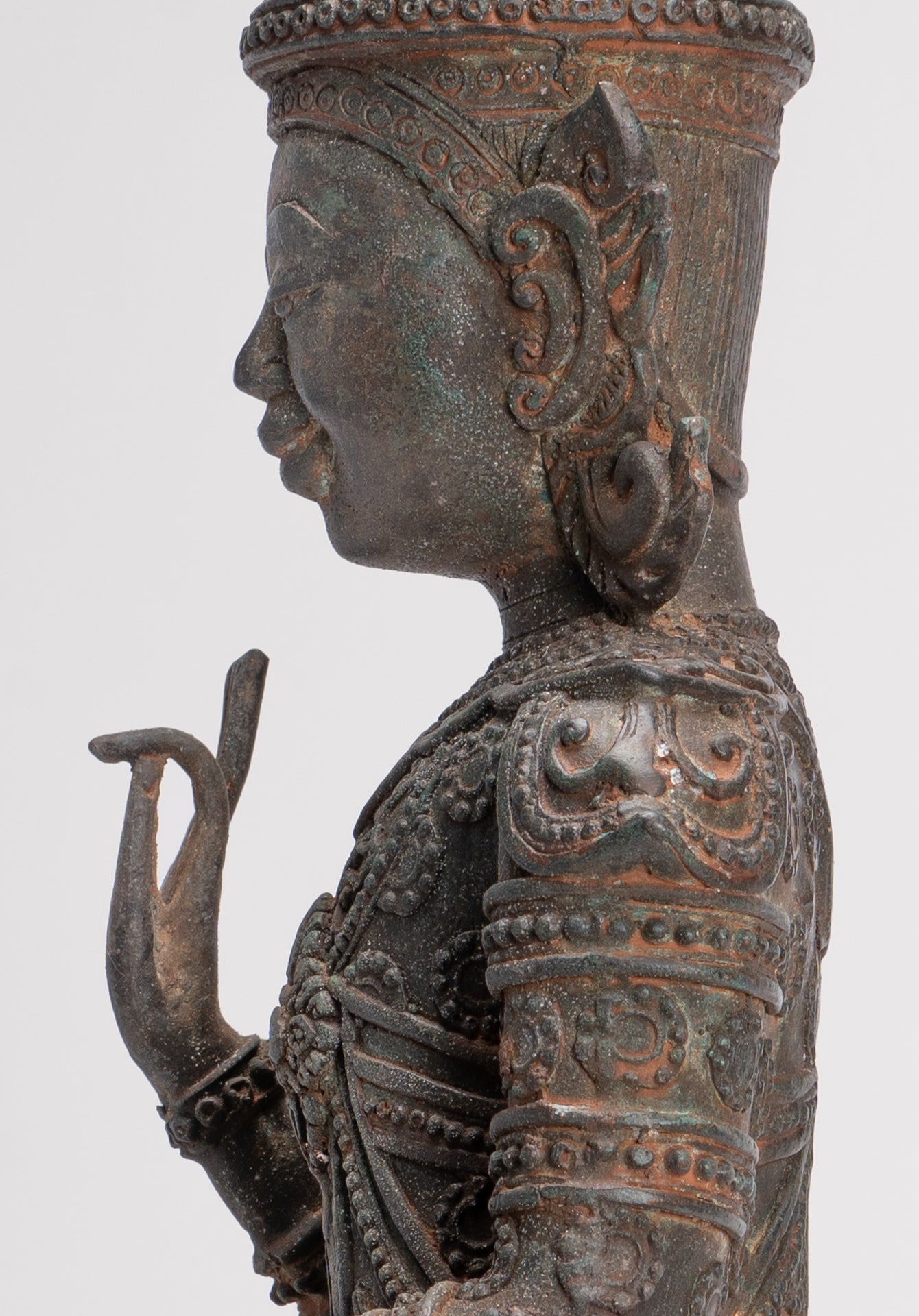 Buddha Statue - Seated Antique Laos Style Teaching Buddha Statue - 61cm/24"