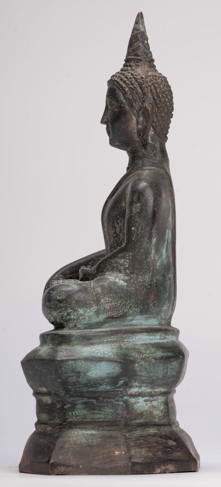 Buddha Statue - Antique Thai Style Luang Pho Phra Sai Buddha Statue - 24cm/10"