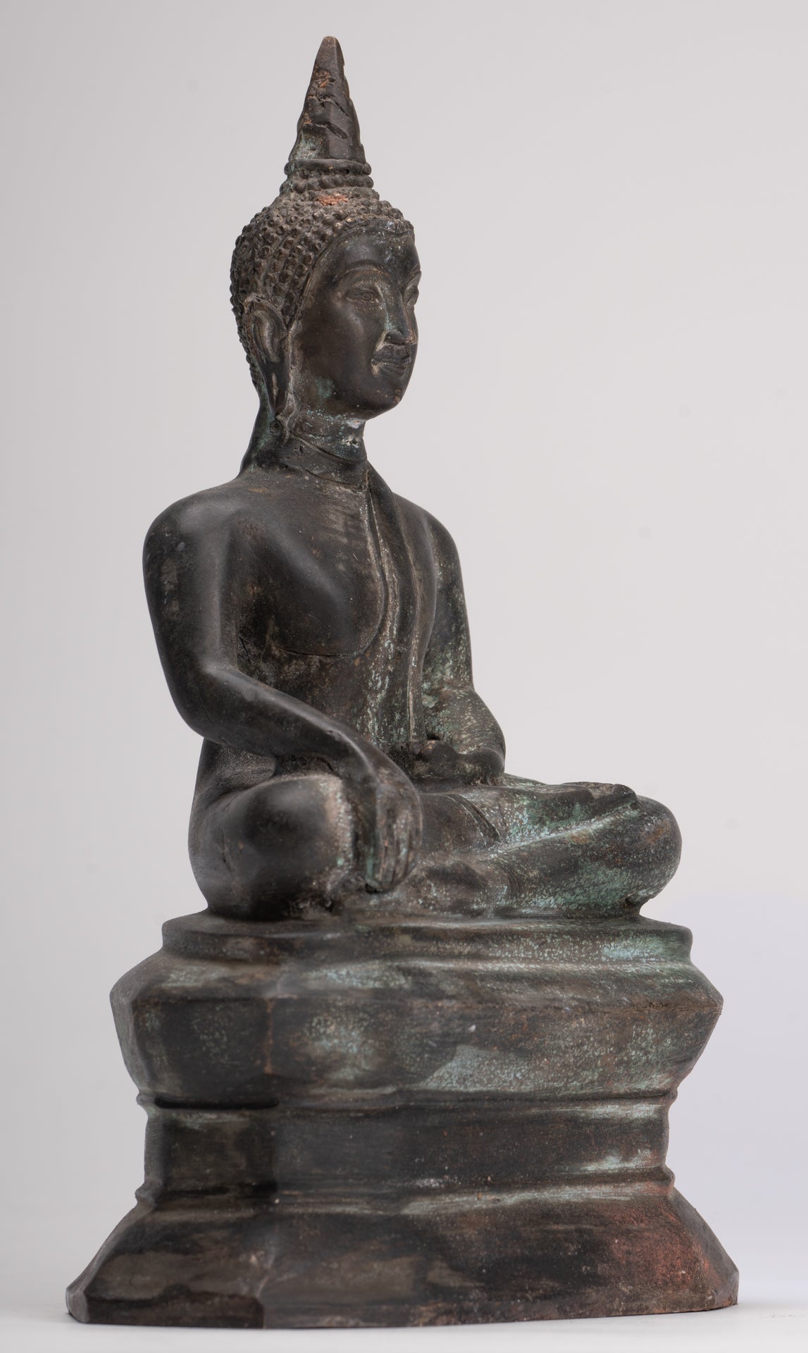 Buddha Statue - Antique Thai Style Luang Pho Phra Sai Buddha Statue - 24cm/10"