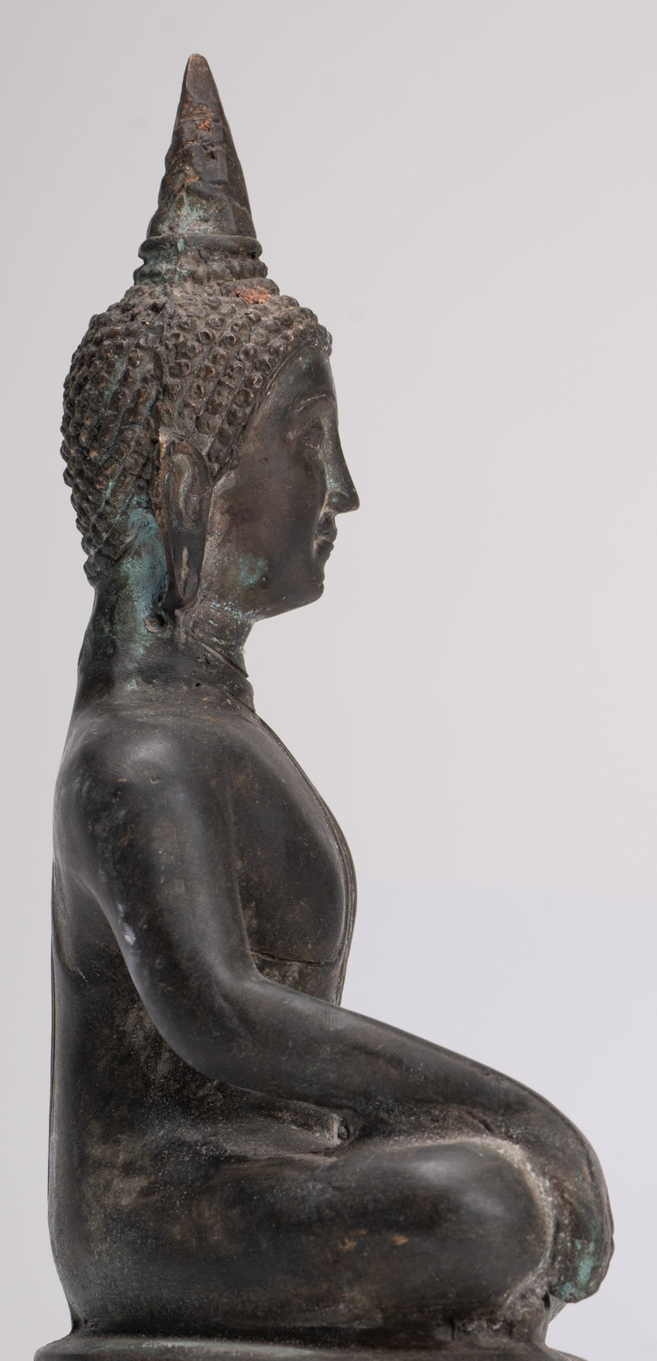 Buddha Statue - Antique Thai Style Luang Pho Phra Sai Buddha Statue - 24cm/10"