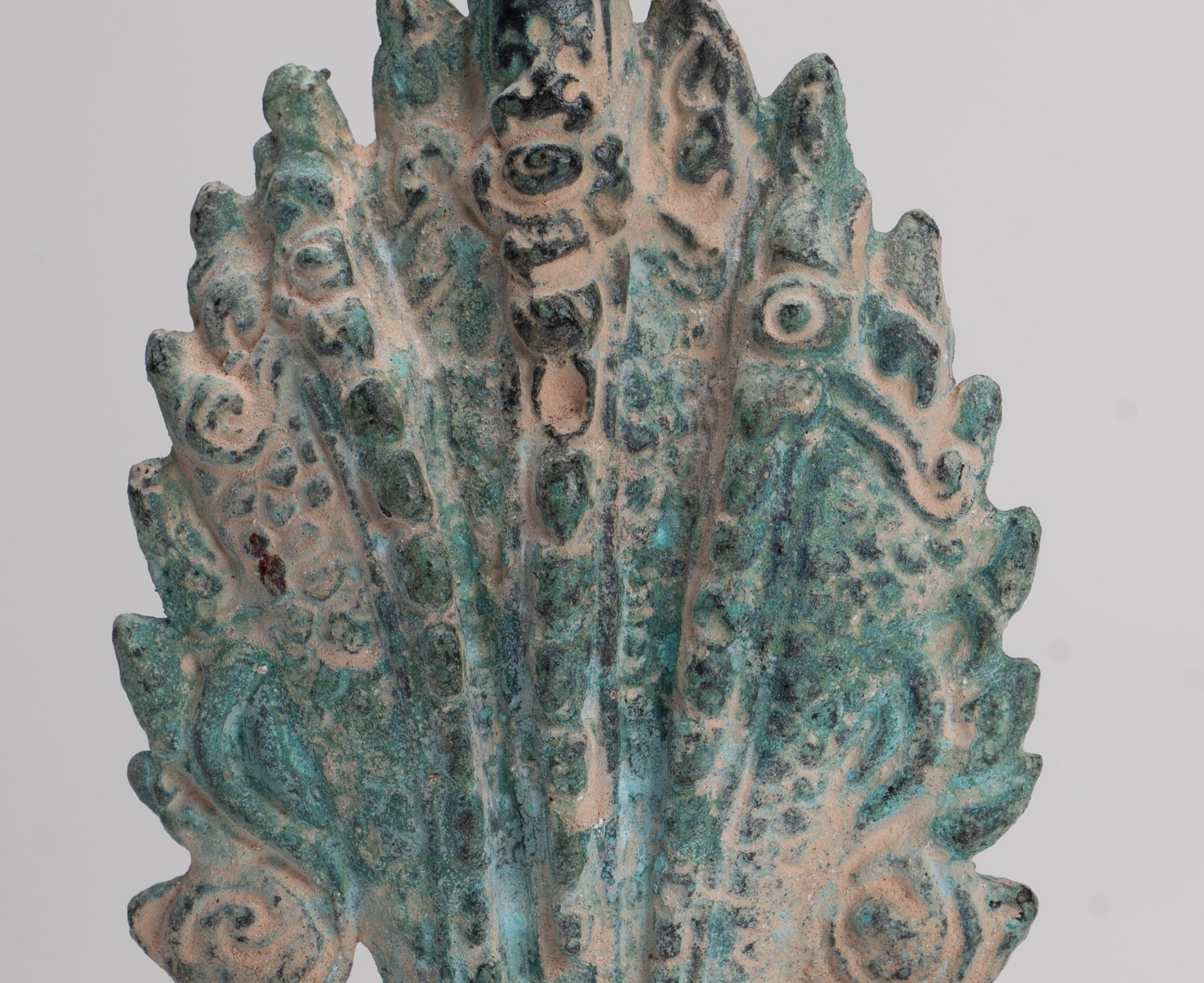 Statue de Naga - Statue de protection en bronze de style khmer antique Naga, serpent ou serpent - 15,5 cm/6"