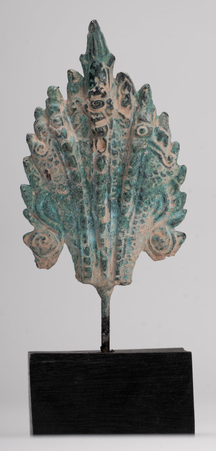 Statue de Naga - Statue de protection en bronze de style khmer antique Naga, serpent ou serpent - 15,5 cm/6"