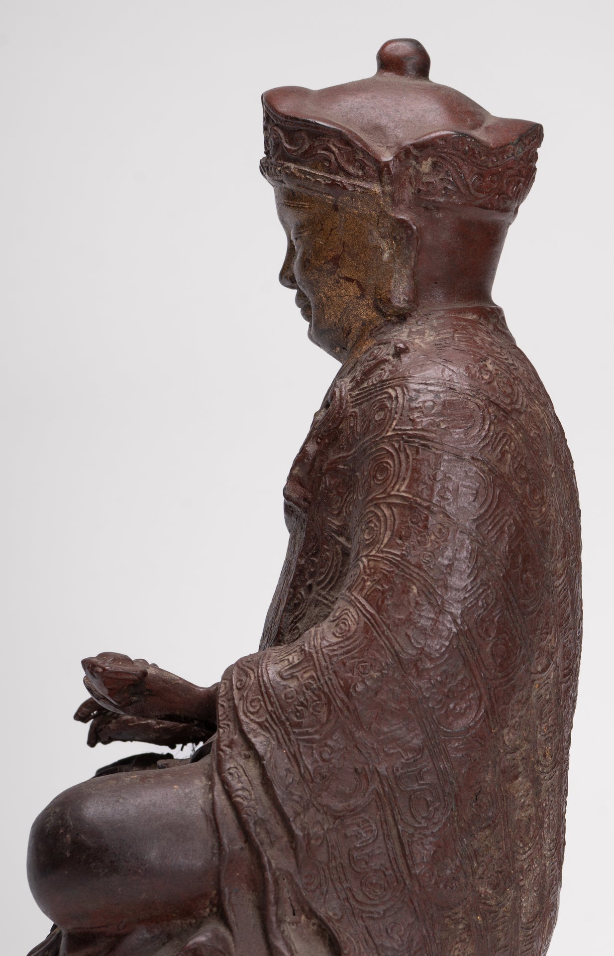 Monk Statue - Antique Chinese Style Tai Hong Gong Chinese Monk Statue - 34cm/14"