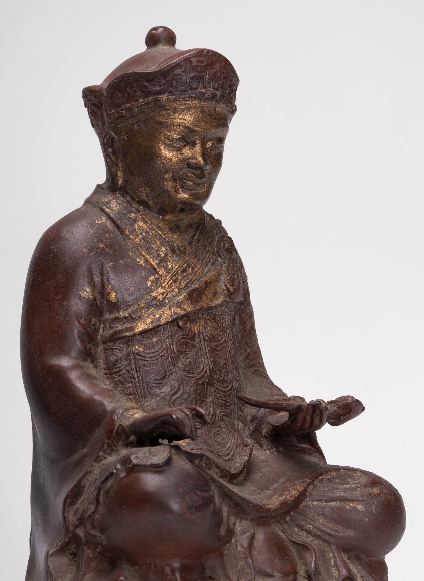 Monk Statue - Antique Chinese Style Tai Hong Gong Chinese Monk Statue - 34cm/14"