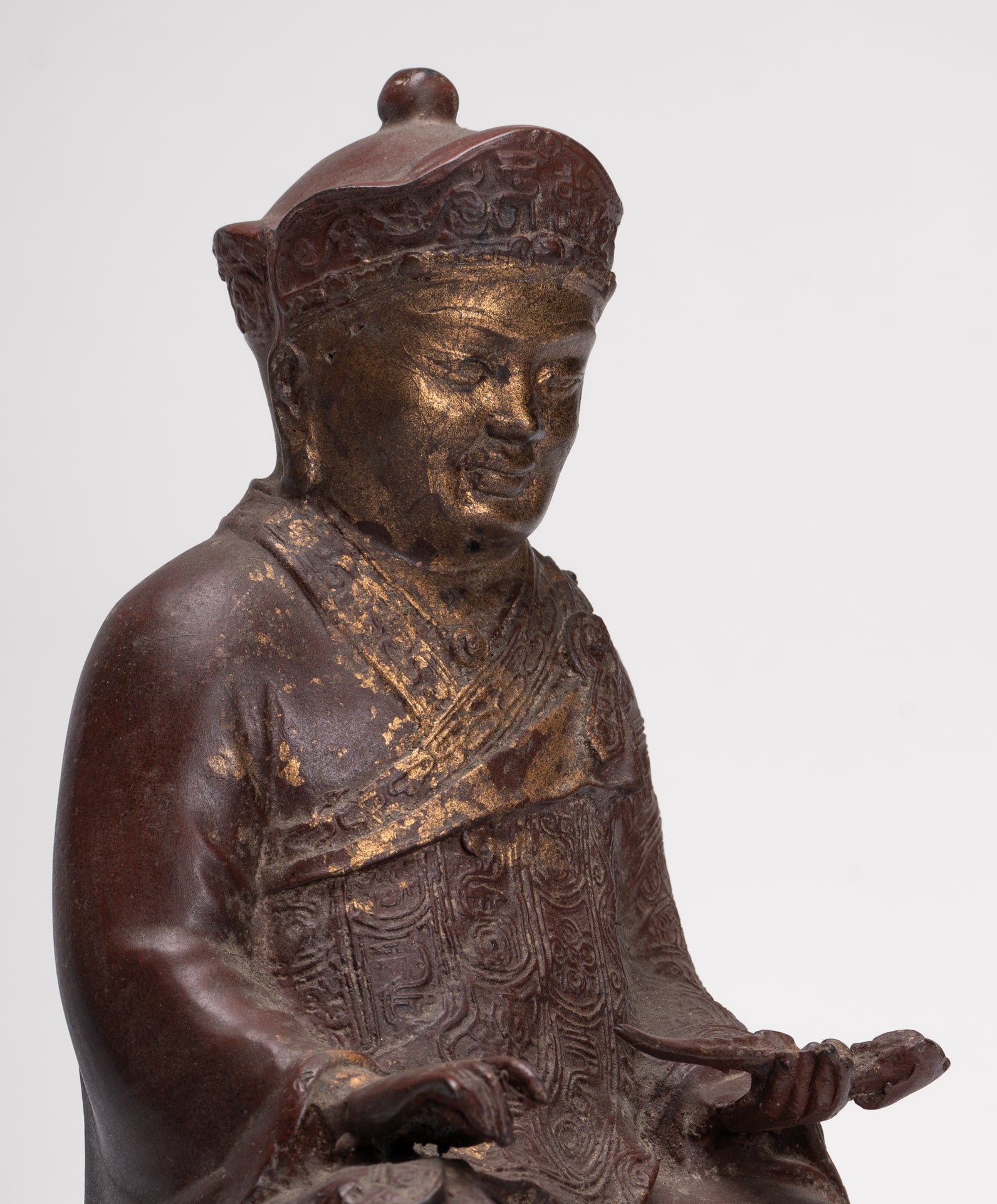 Monk Statue - Antique Chinese Style Tai Hong Gong Chinese Monk Statue - 34cm/14"