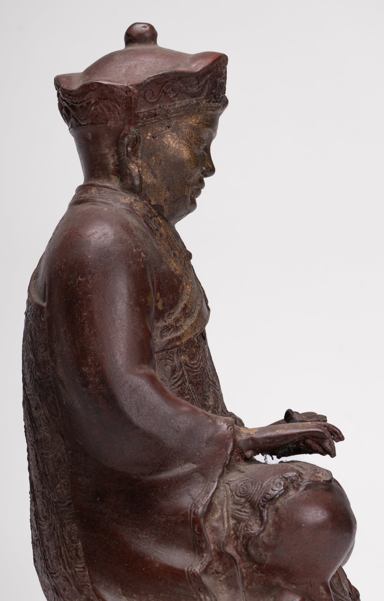 Monk Statue - Antique Chinese Style Tai Hong Gong Chinese Monk Statue - 34cm/14"
