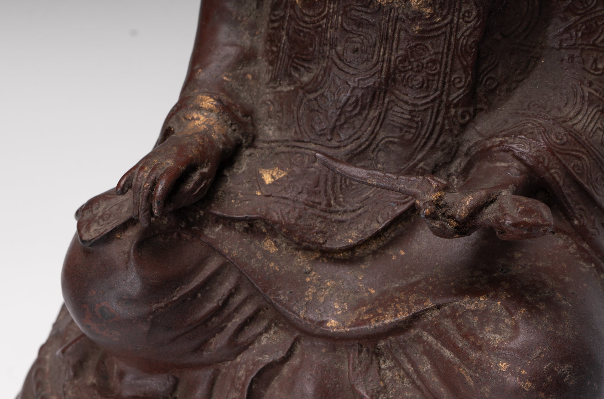 Monk Statue - Antique Chinese Style Tai Hong Gong Chinese Monk Statue - 34cm/14"