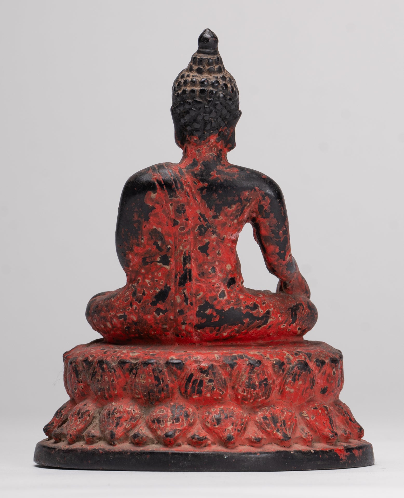 Buddha Statue - Antique Thai Style Bronze Chiang Saen Enlightenment Buddha Statue - 13cm/5"