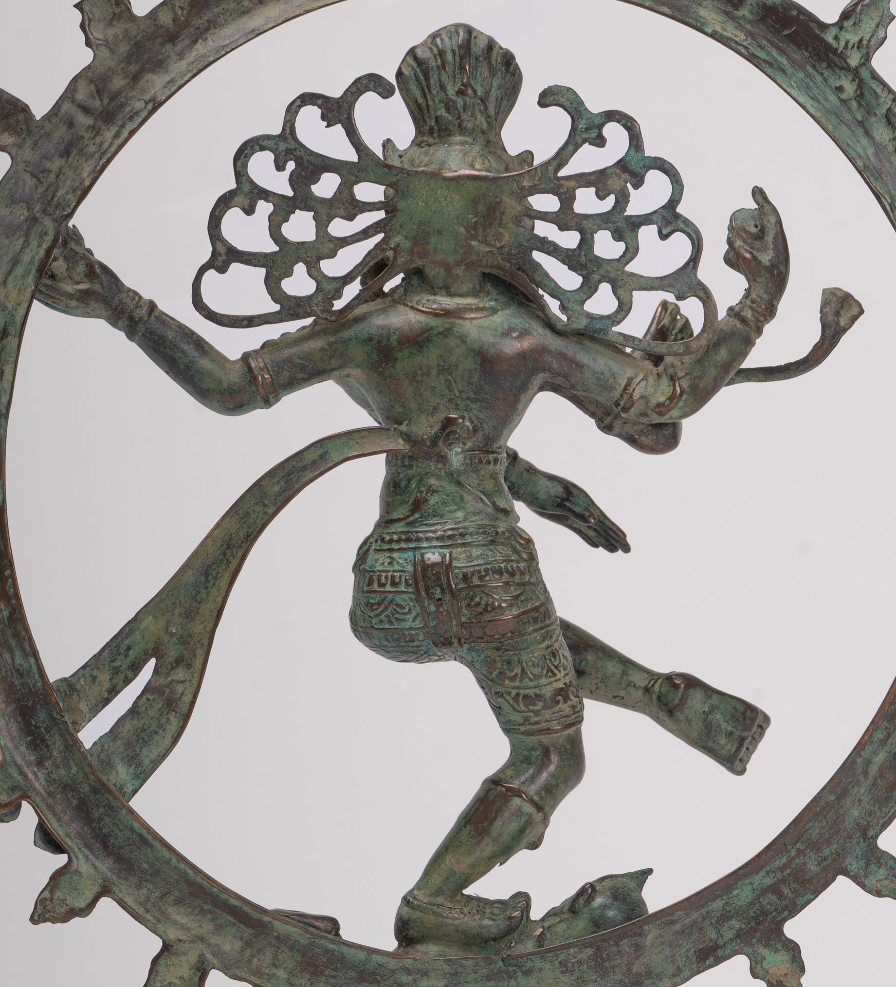 Antique Javanese Style Bronze Dancing Shiva statue as Lord Nataraja - 35cm(14") Tall