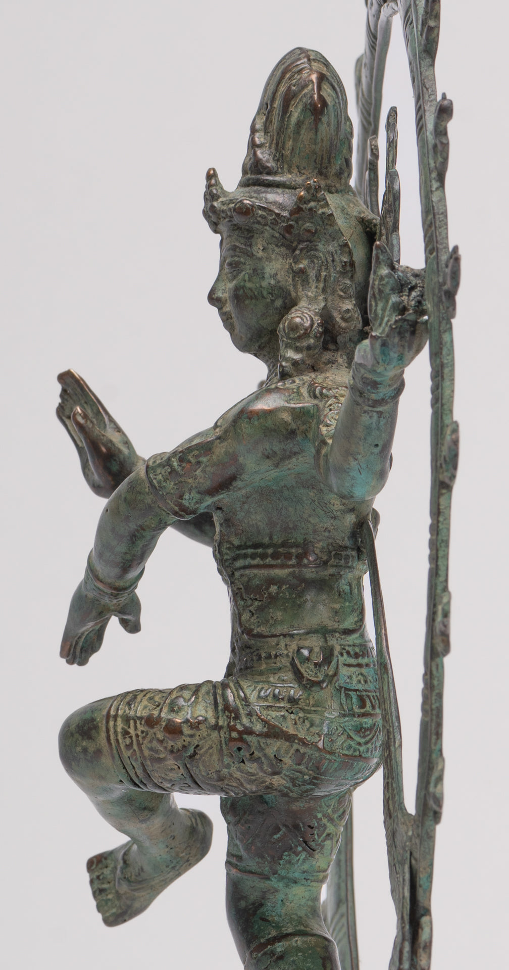 Antique Javanese Style Bronze Dancing Shiva statue as Lord Nataraja - 35cm(14") Tall
