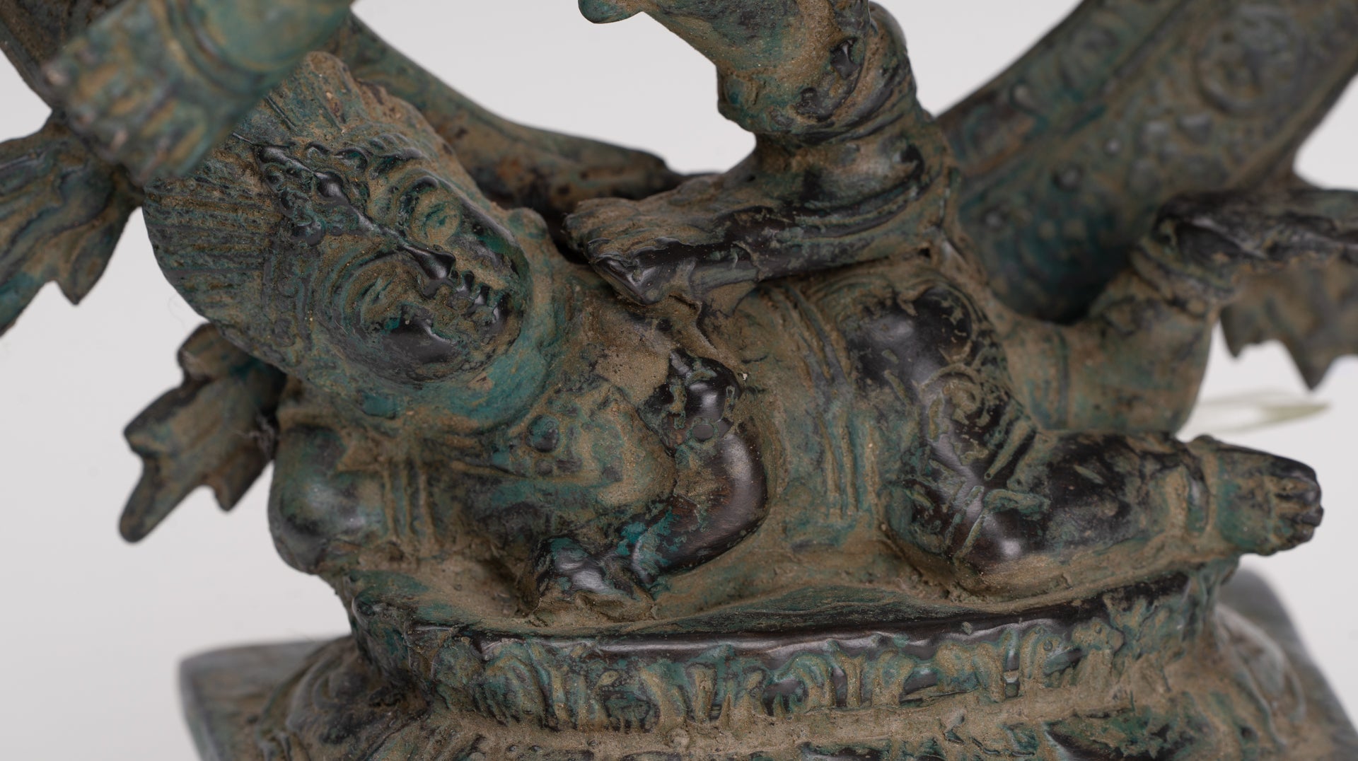 Antique Javanese Style Bronze Dancing Shiva statue as Lord Nataraja - 34.5cm(14") Tall