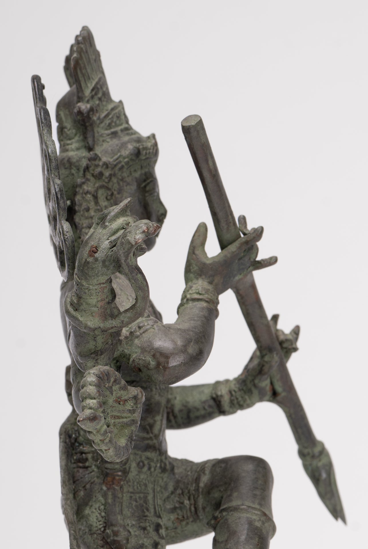 Antique Javanese Style Bronze Dancing Shiva statue as Lord Nataraja - 26cm(10") Tall