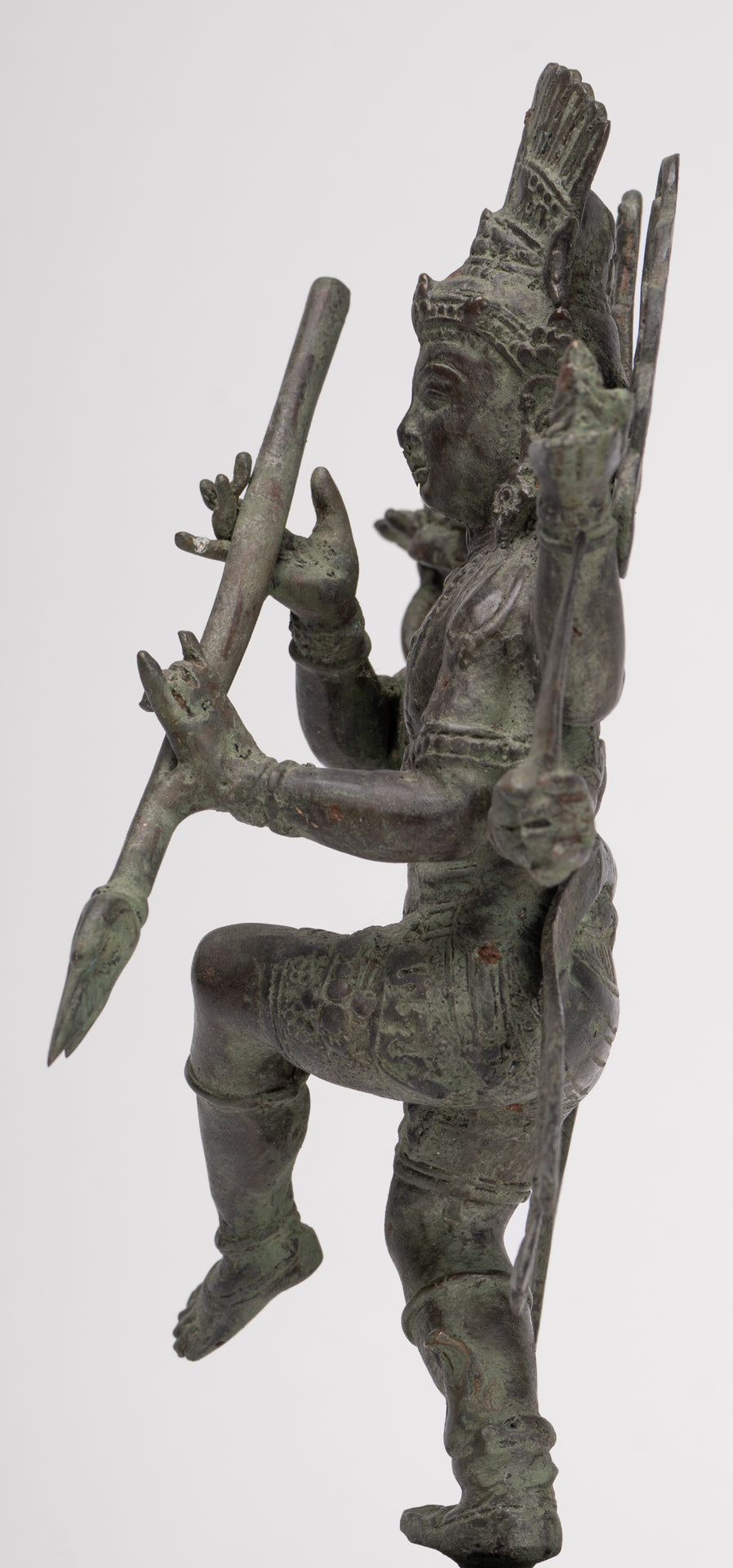 Antique Javanese Style Bronze Dancing Shiva statue as Lord Nataraja - 26cm(10") Tall