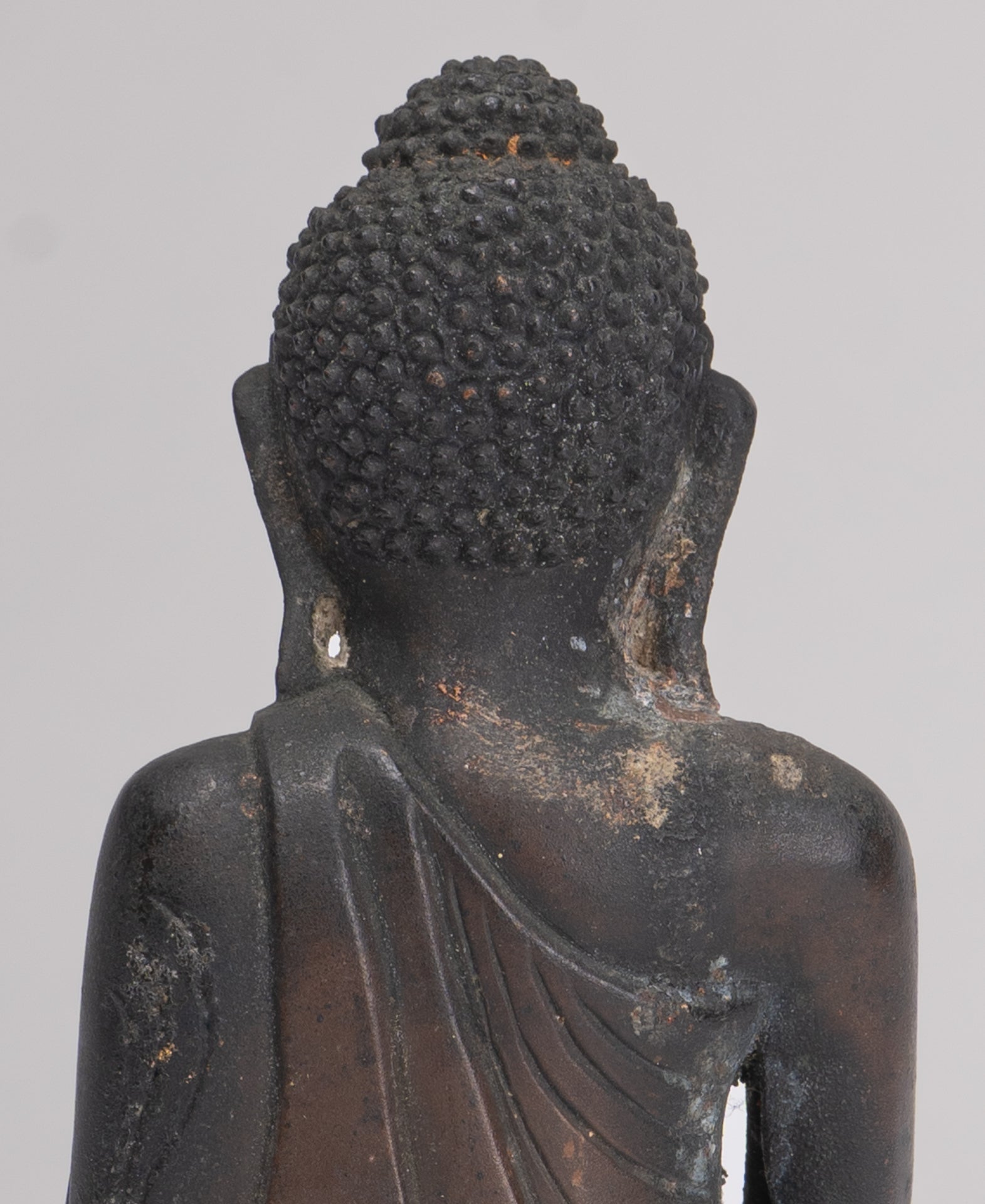 Buddha Statue im antiken Burmesischen Stil Holz Mandalay Aufklärung Buddha Statue mit 54cm/22"