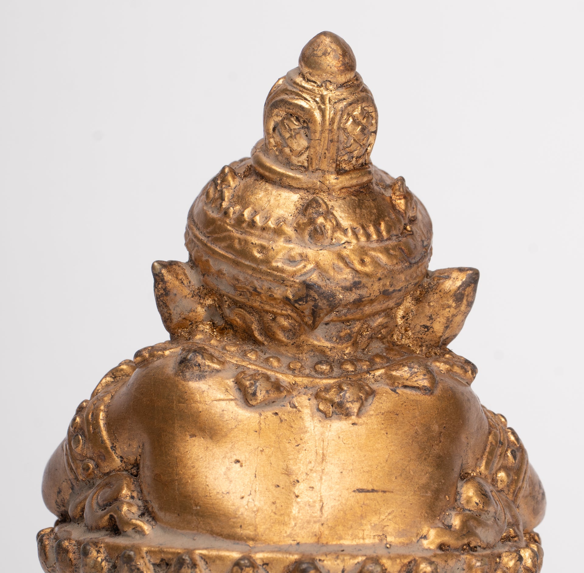 Antique Thai Style God of Eclipses and Protection Phra Rahu Statue - 11cm/4"