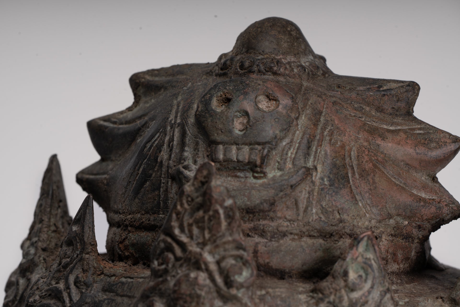 Ganesh - Antique Indonesian Style Bronze Seated Ganesha Statue - 49cm/20"