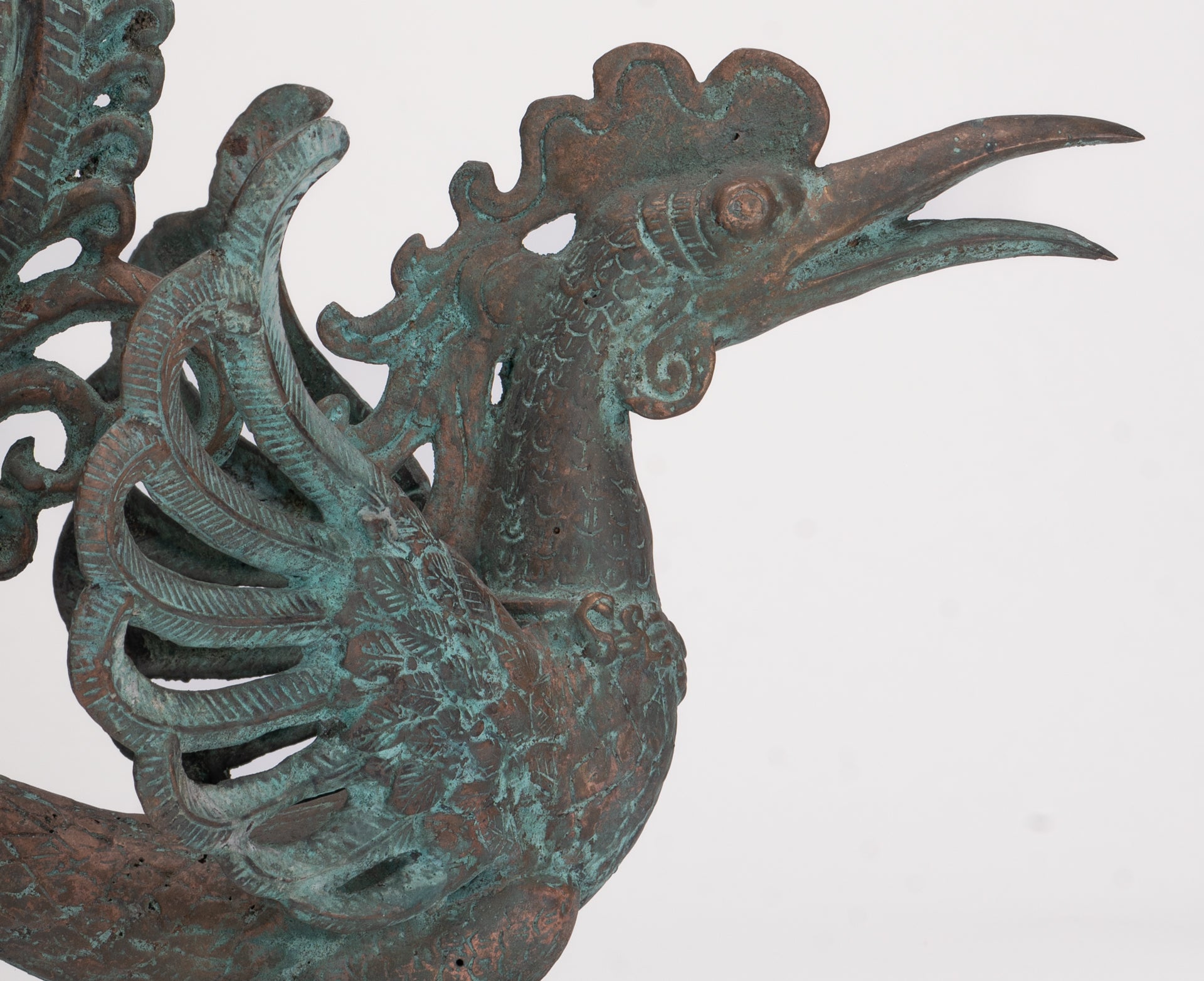 Antique Indonesian Style Bronze Majapahit Garuda Statue - 34cm/14"
