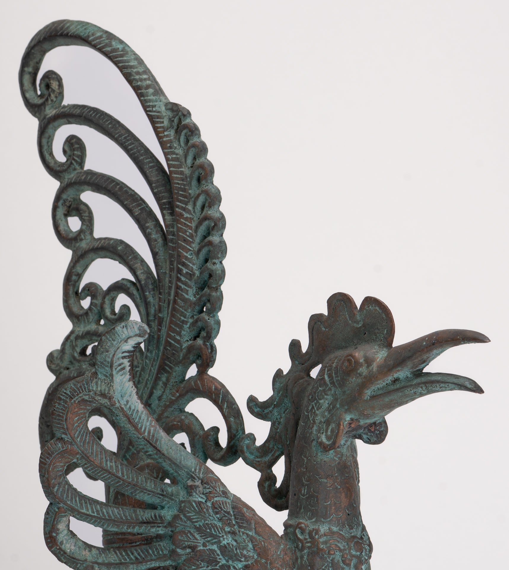 Antique Indonesian Style Bronze Majapahit Garuda Statue - 34cm/14"
