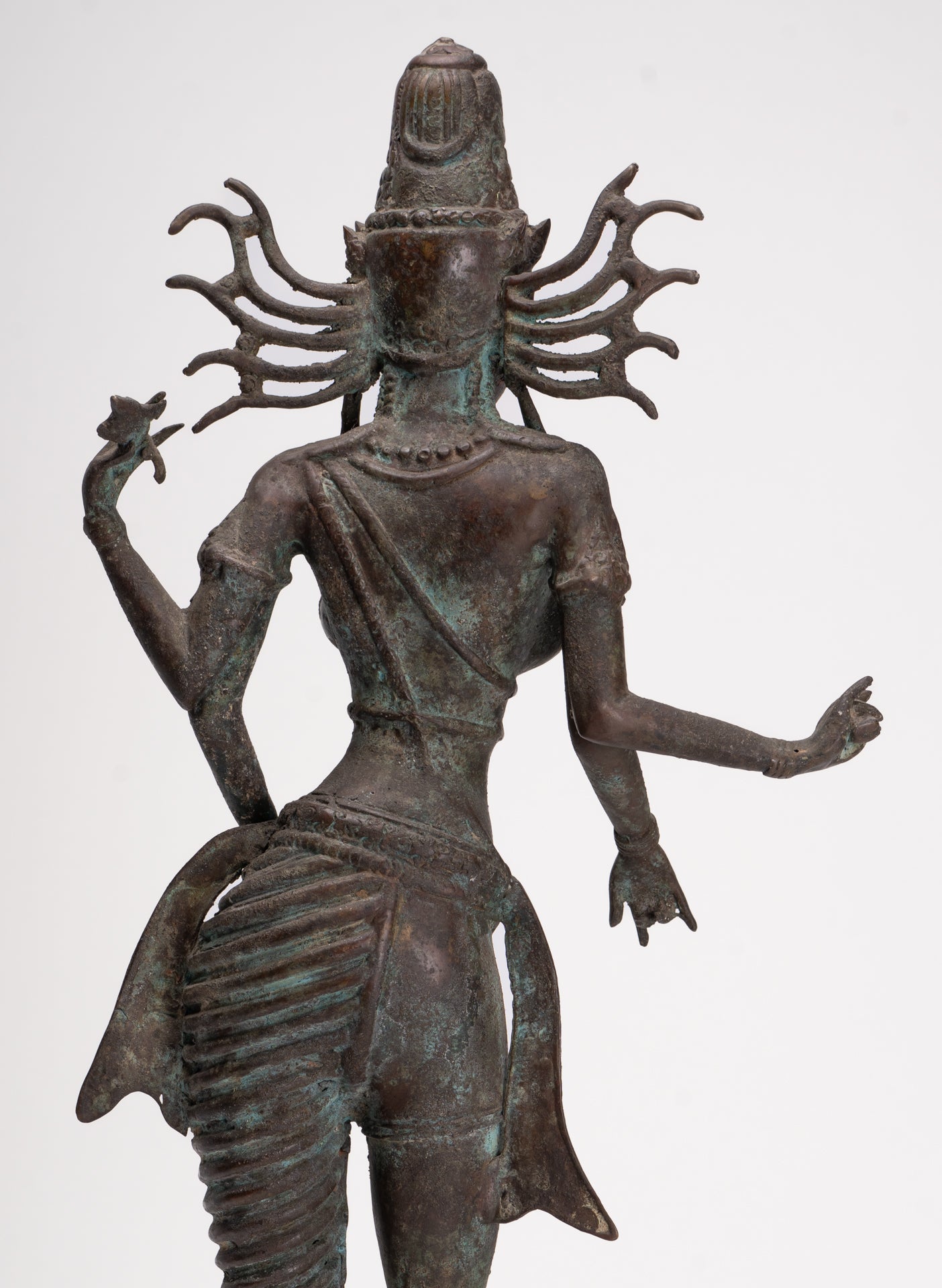 Parvati Statue - Antique Indonesian Style Bronze Javanese Parvati Statue 58cm/23"