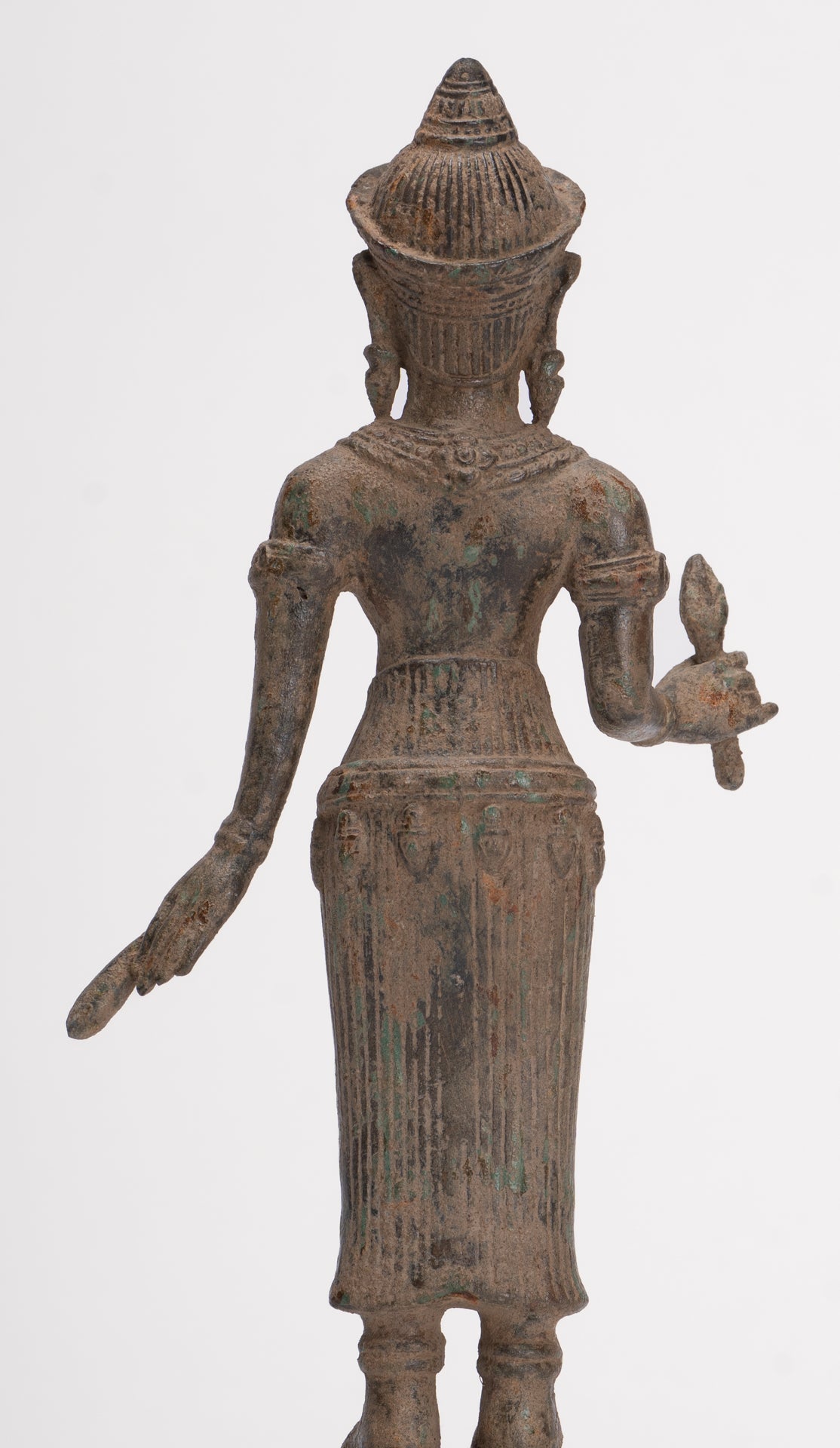 Antique Khmer Style Koh Ker Stone Lakshmi or Uma Statue - 25cm/10"