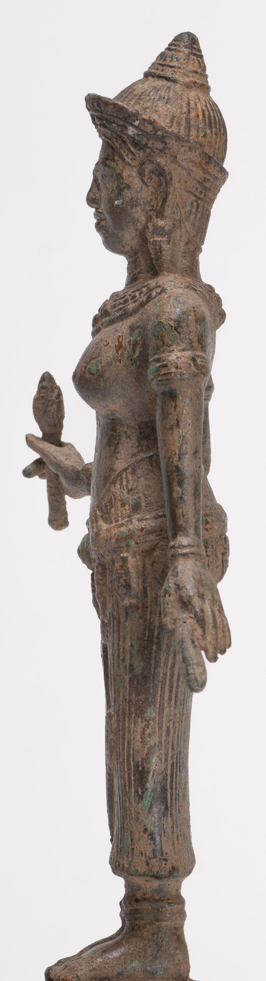 Antique Khmer Style Koh Ker Stone Lakshmi or Uma Statue - 25cm/10"