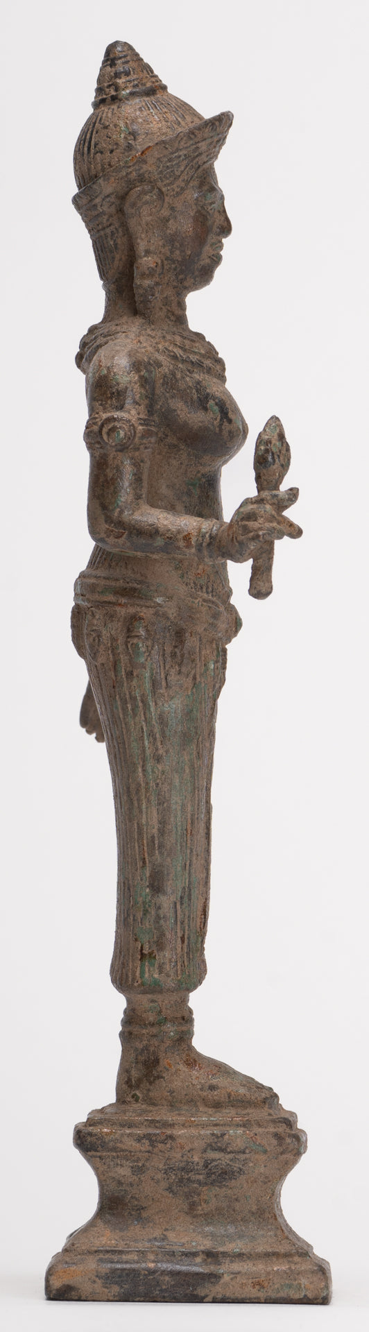 Antique Khmer Style Koh Ker Stone Lakshmi or Uma Statue - 25cm/10"