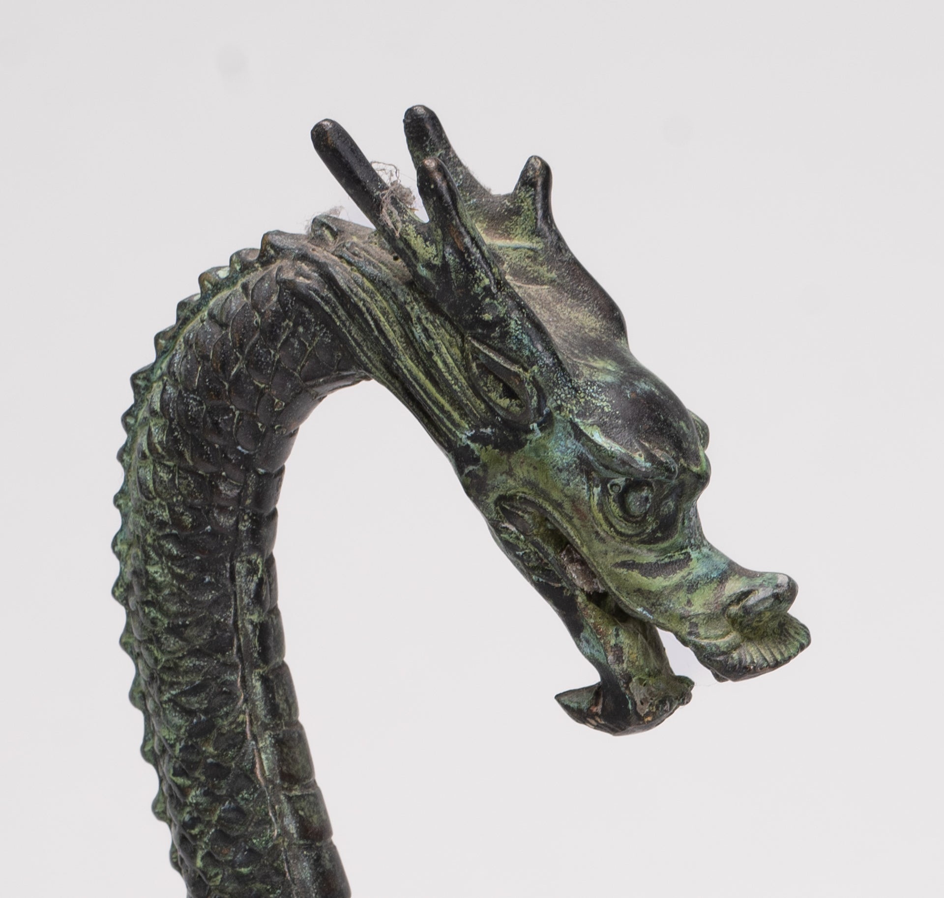 Antique Chinese Style Bronze Dragon Statue - 40cm/16"