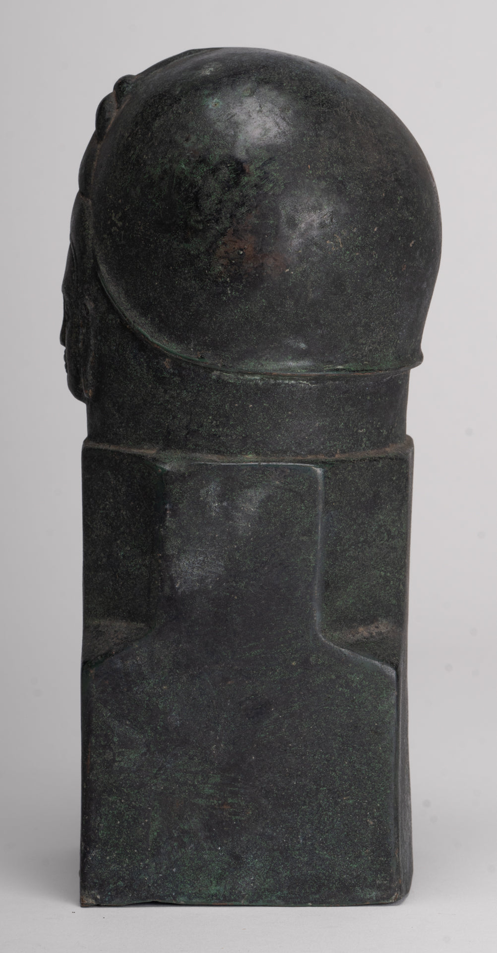 Antique Khmer Style Bronze Shiva Linga / Lingnum - 23cm/9"