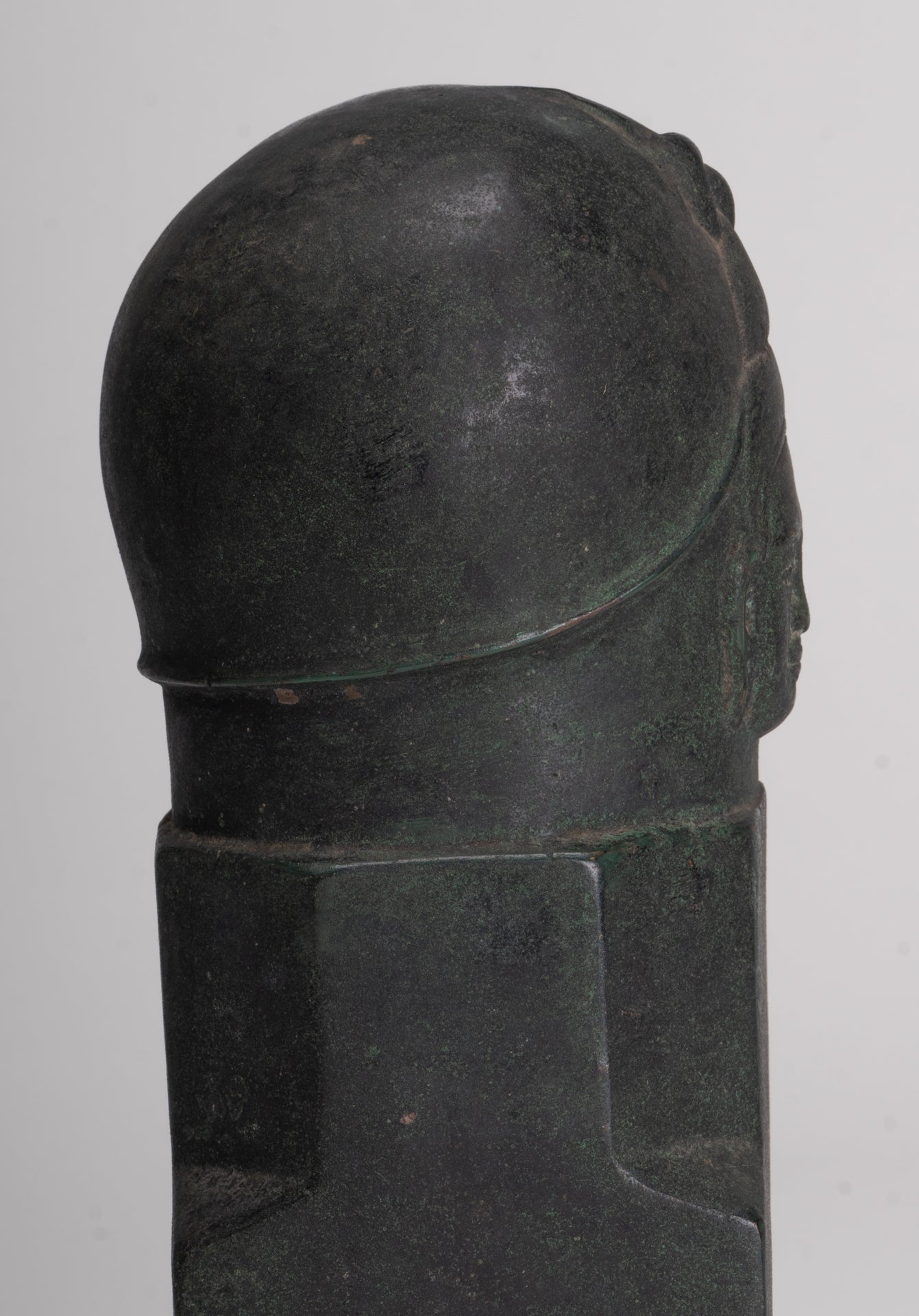 Antique Khmer Style Bronze Shiva Linga / Lingnum - 23cm/9"