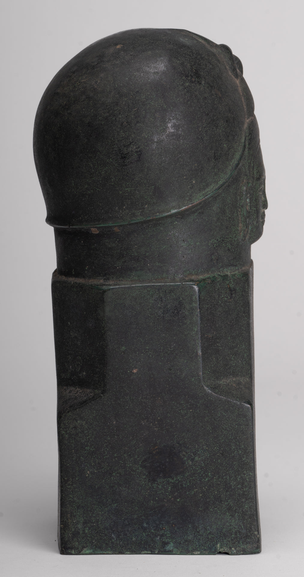 Antique Khmer Style Bronze Shiva Linga / Lingnum - 23cm/9"