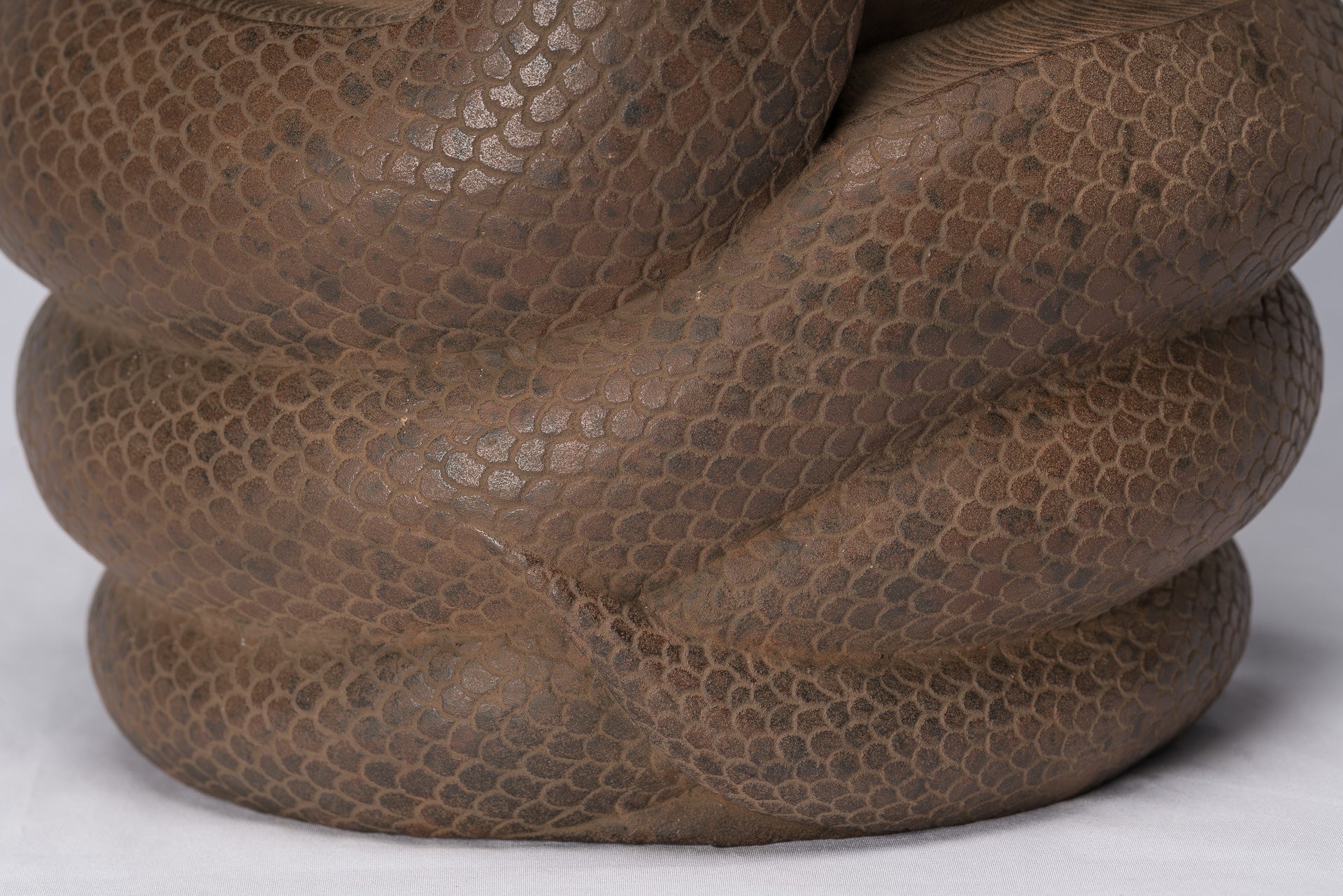 Statue di Buddha - Antique Angkor Wat Style Khmer Stone seduto Meditazione Naga Buddha - 56 cm/22 "