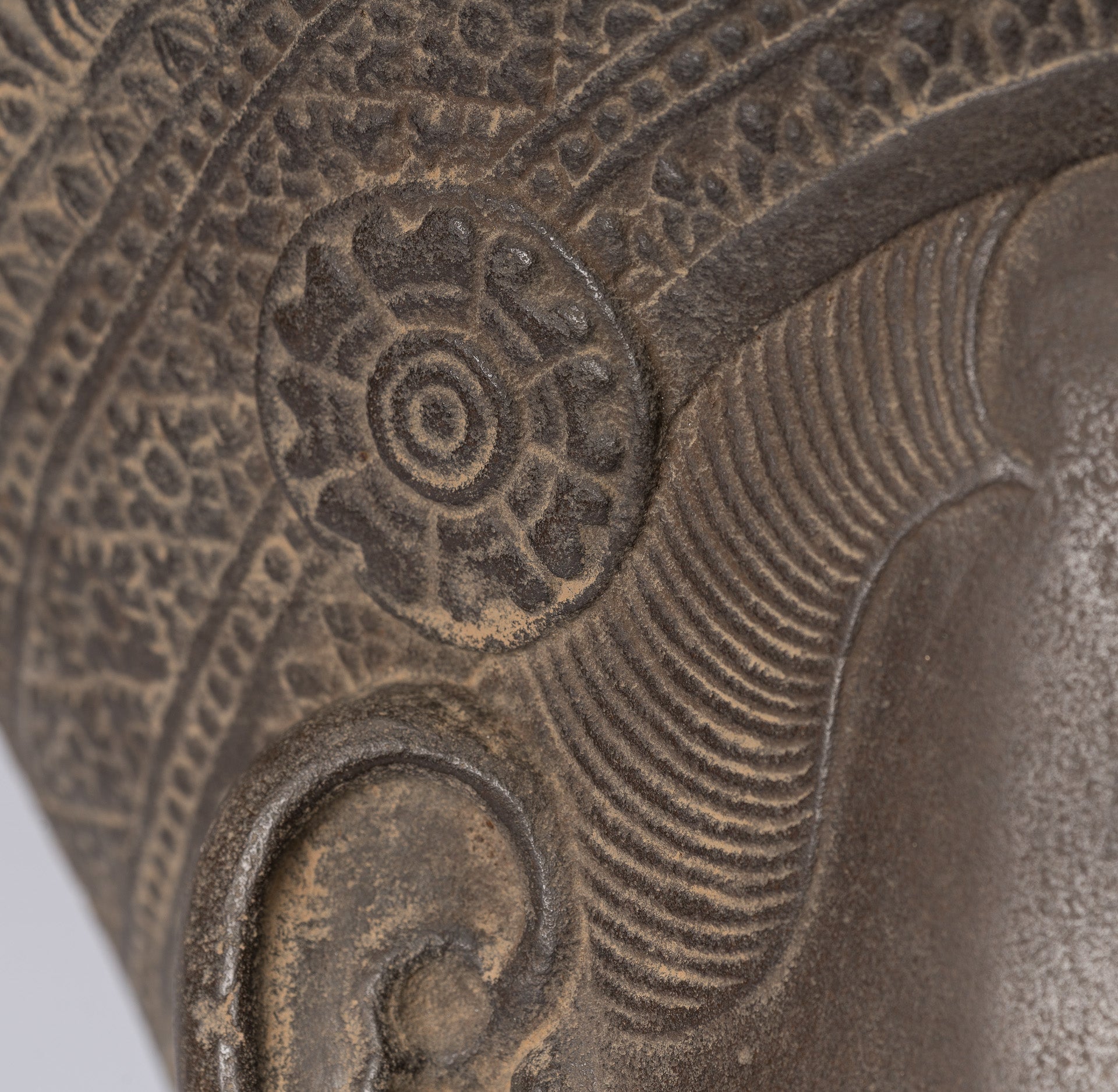 Garuda Statue - Antique Banteay Srei Style Stone Khmer Garuda Vishnu Statue - 56cm/22"