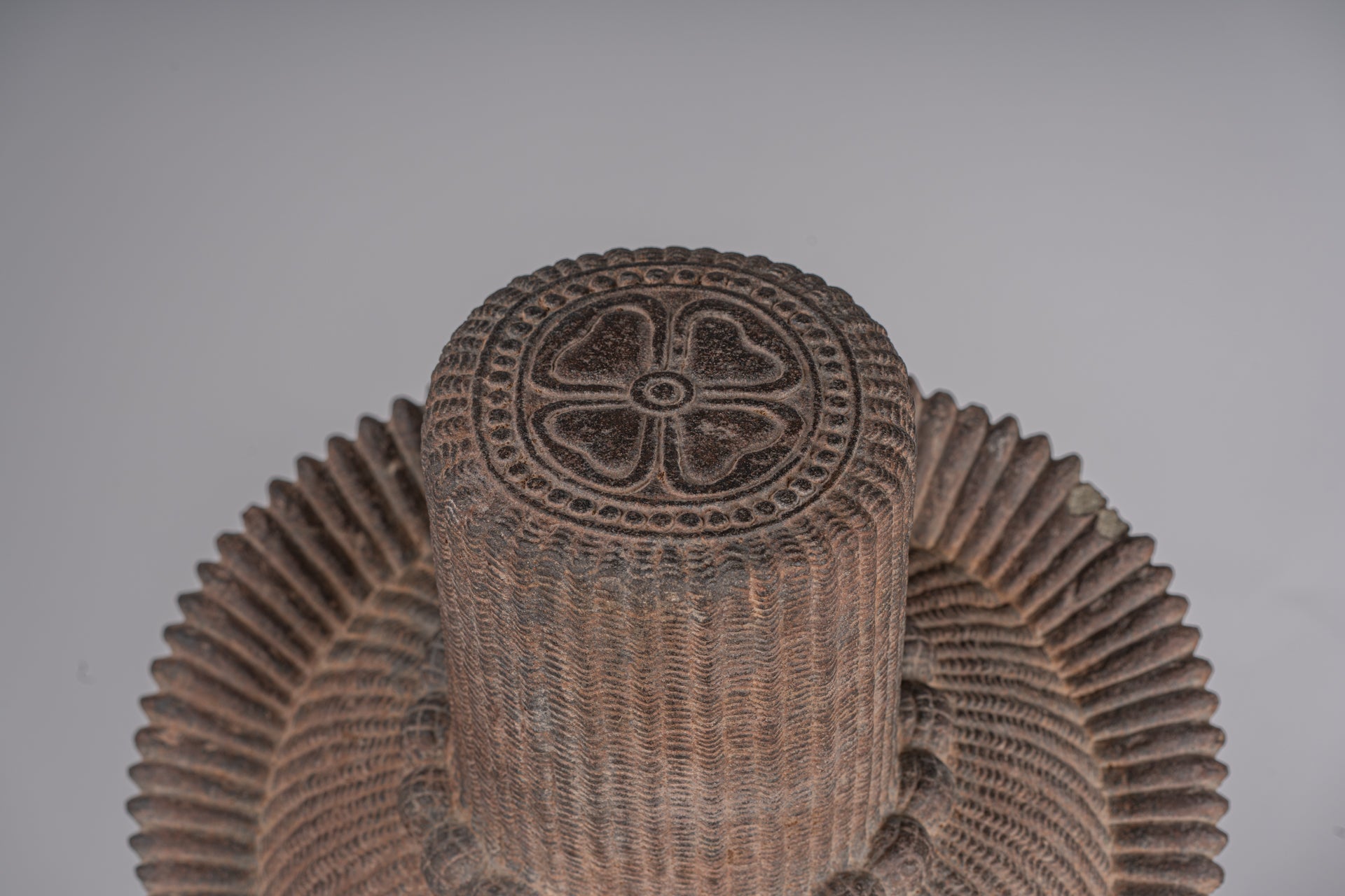 Estatua de Shiva - Estatua de cabeza de Stone Shiva de Khmer Stone de Khmer Stone - El destructor - 54cm/22 "