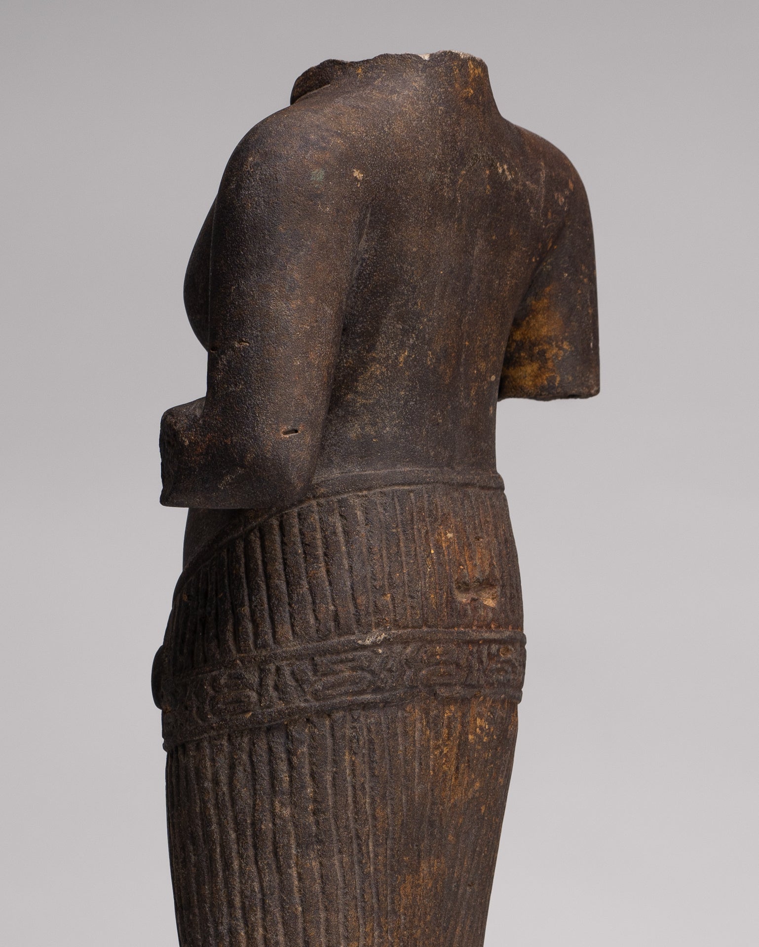 Lakshmi Statue - Antique Baphuon Style Stone Lakshmi / Devi Consort of Vishnu Torso - 57cm/23"