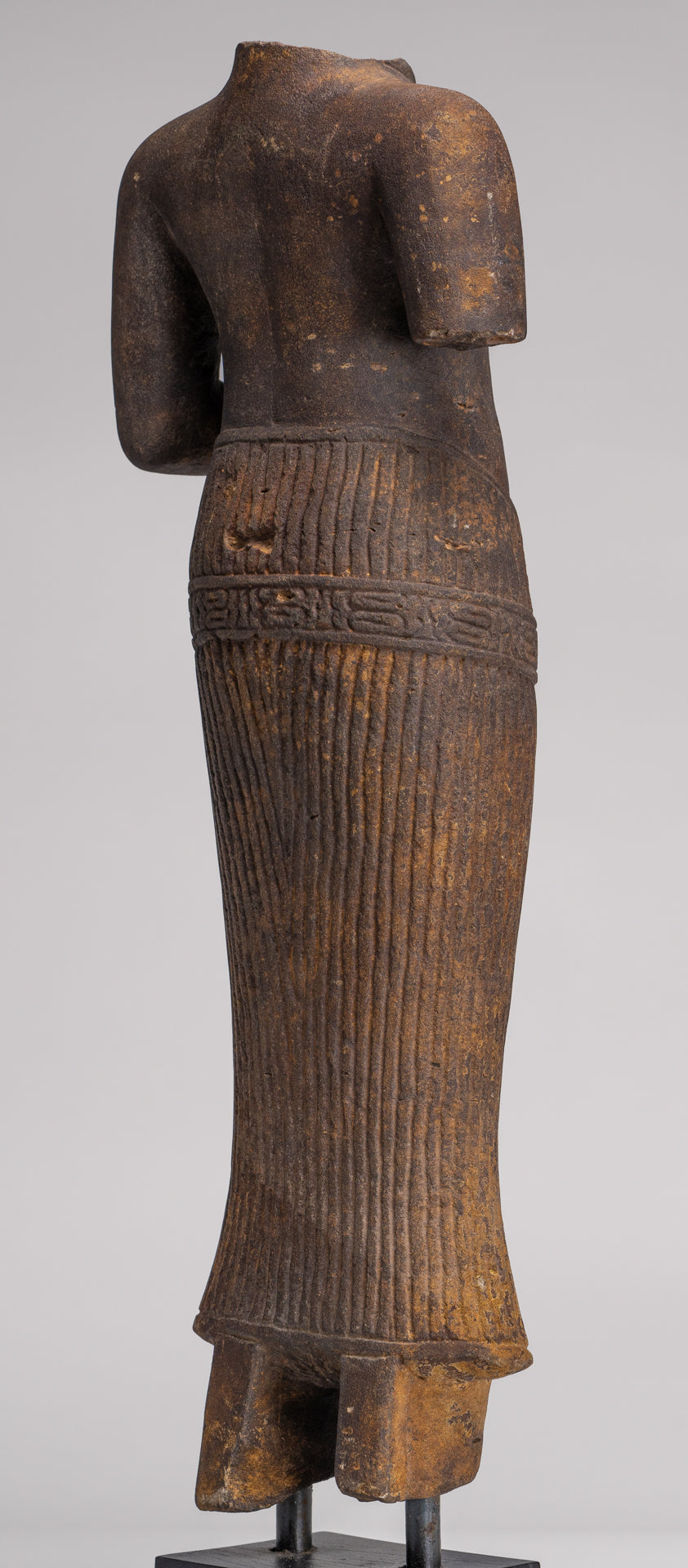 Lakshmi Statue - Antique Baphuon Style Stone Lakshmi / Devi Consort of Vishnu Torso - 57cm/23"