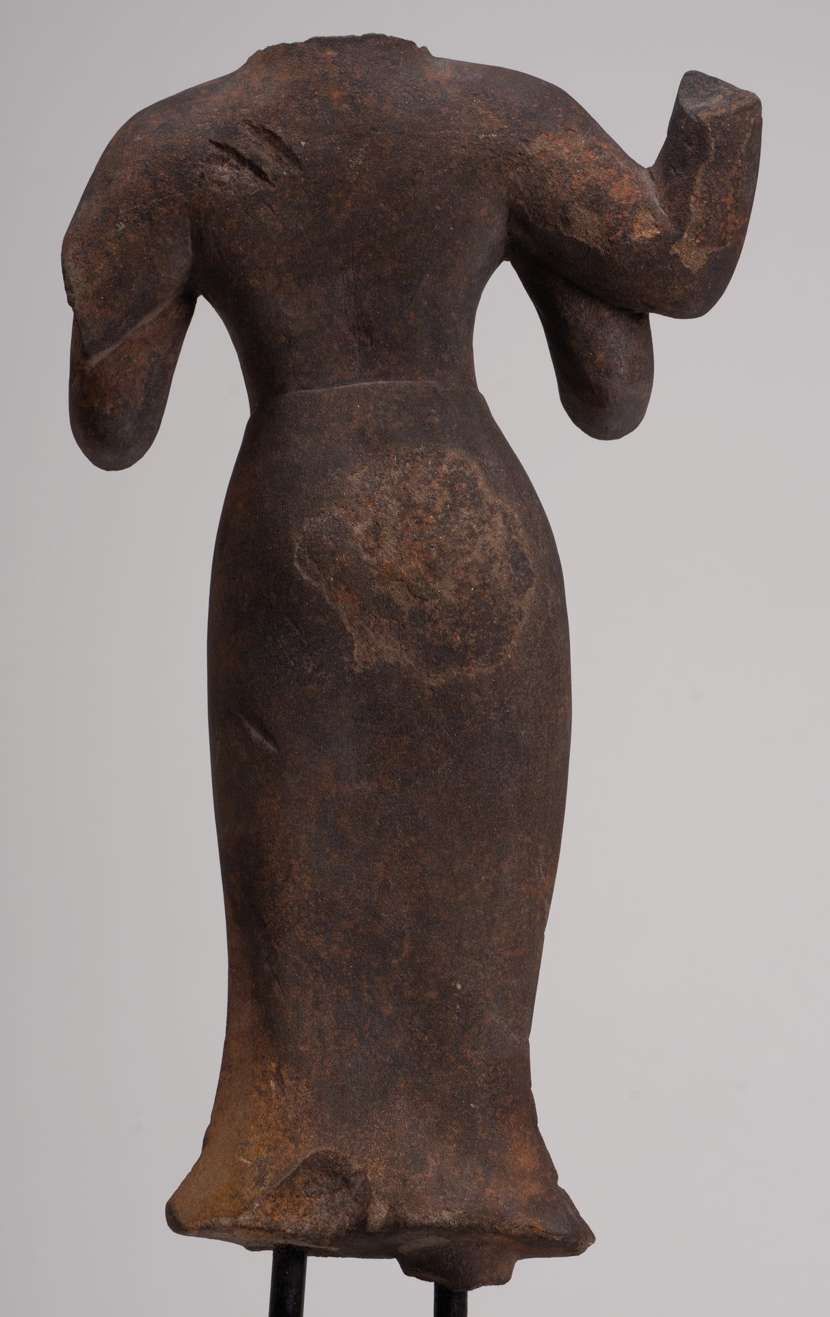 Durga Statue - Antique Khmer Style Phnom Da Durga Mahishasuramardini Statue - 52cm/21"