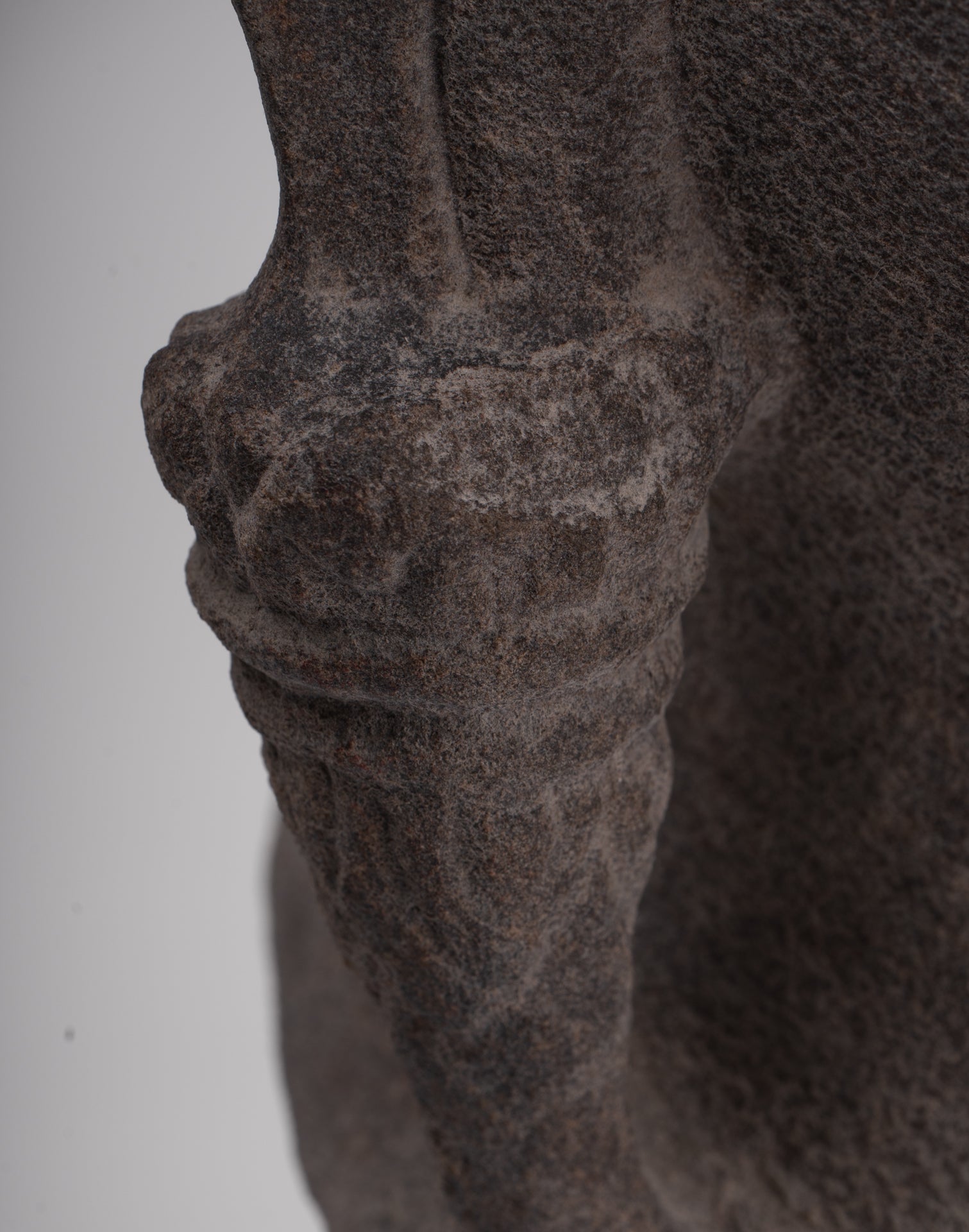 Jayavarman Statue - Antique Khmer Style Mounted Stone Jayavarman VII Head Statue - 53cm/21"