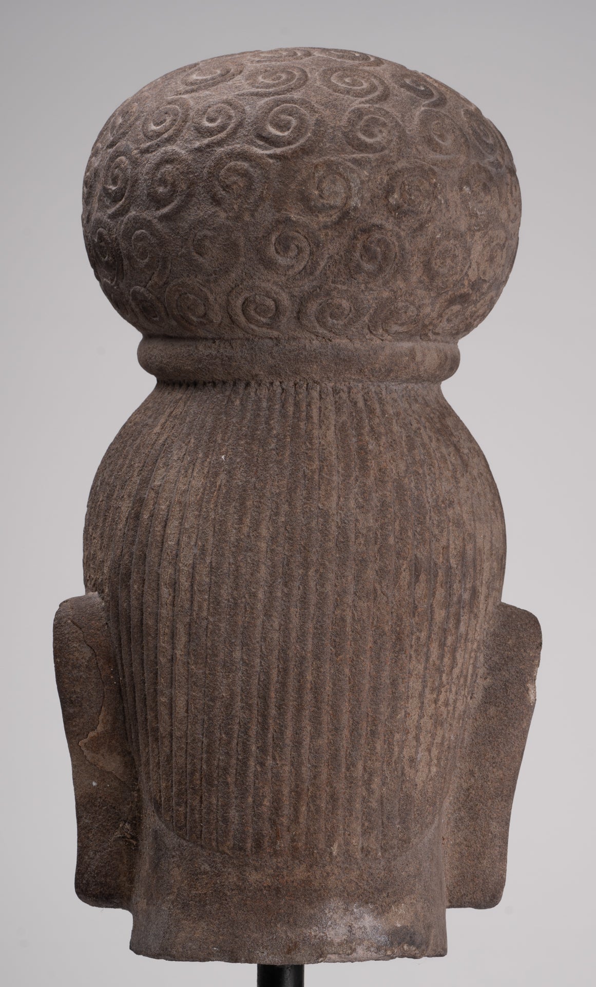Female Statue - Antique Khmer Style Female Head - 46cm/18"