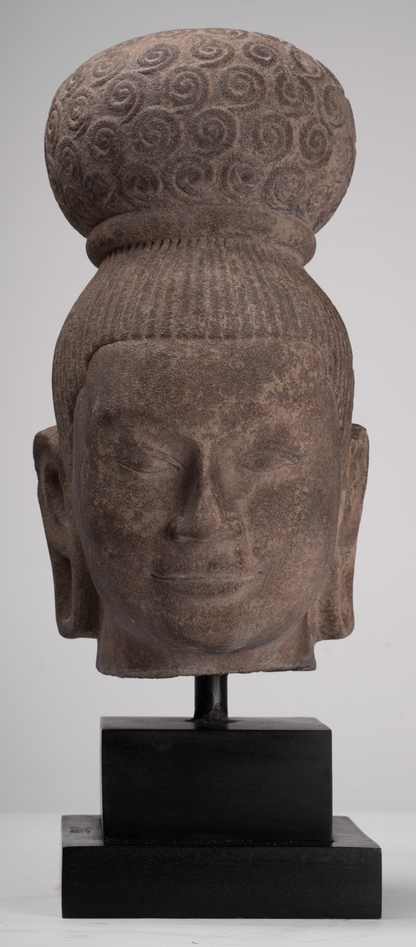Female Statue - Antique Khmer Style Female Head - 46cm/18"