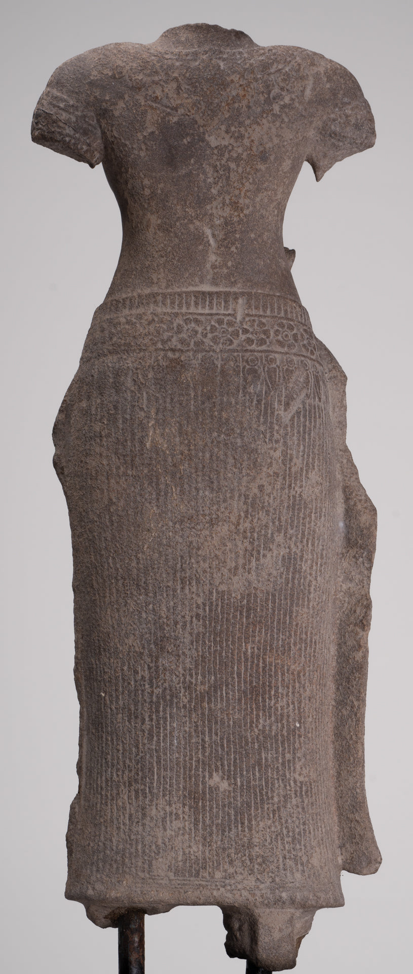 Apsara Statue - Antique Khmer Style Stone Angkor Wat Apsara or Angel Statue - 60cm/24"