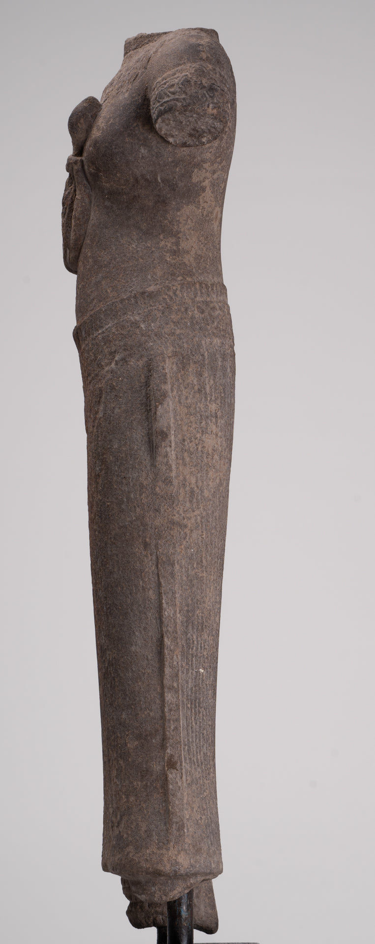 Apsara Statue - Antique Khmer Style Stone Angkor Wat Apsara or Angel Statue - 60cm/24"